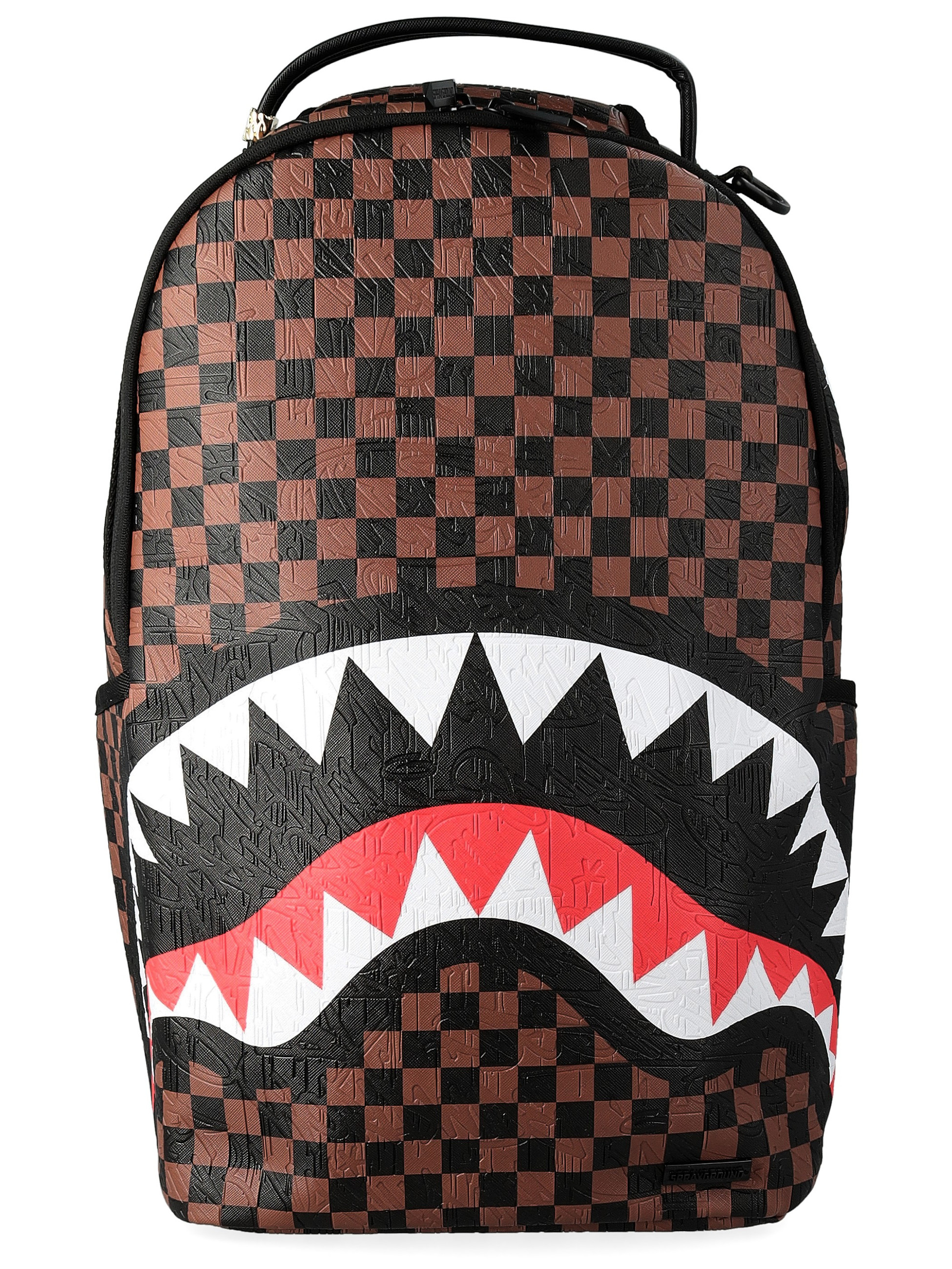 Rucksack Sprayground 2 Emboss aus veganem Leder in Braun