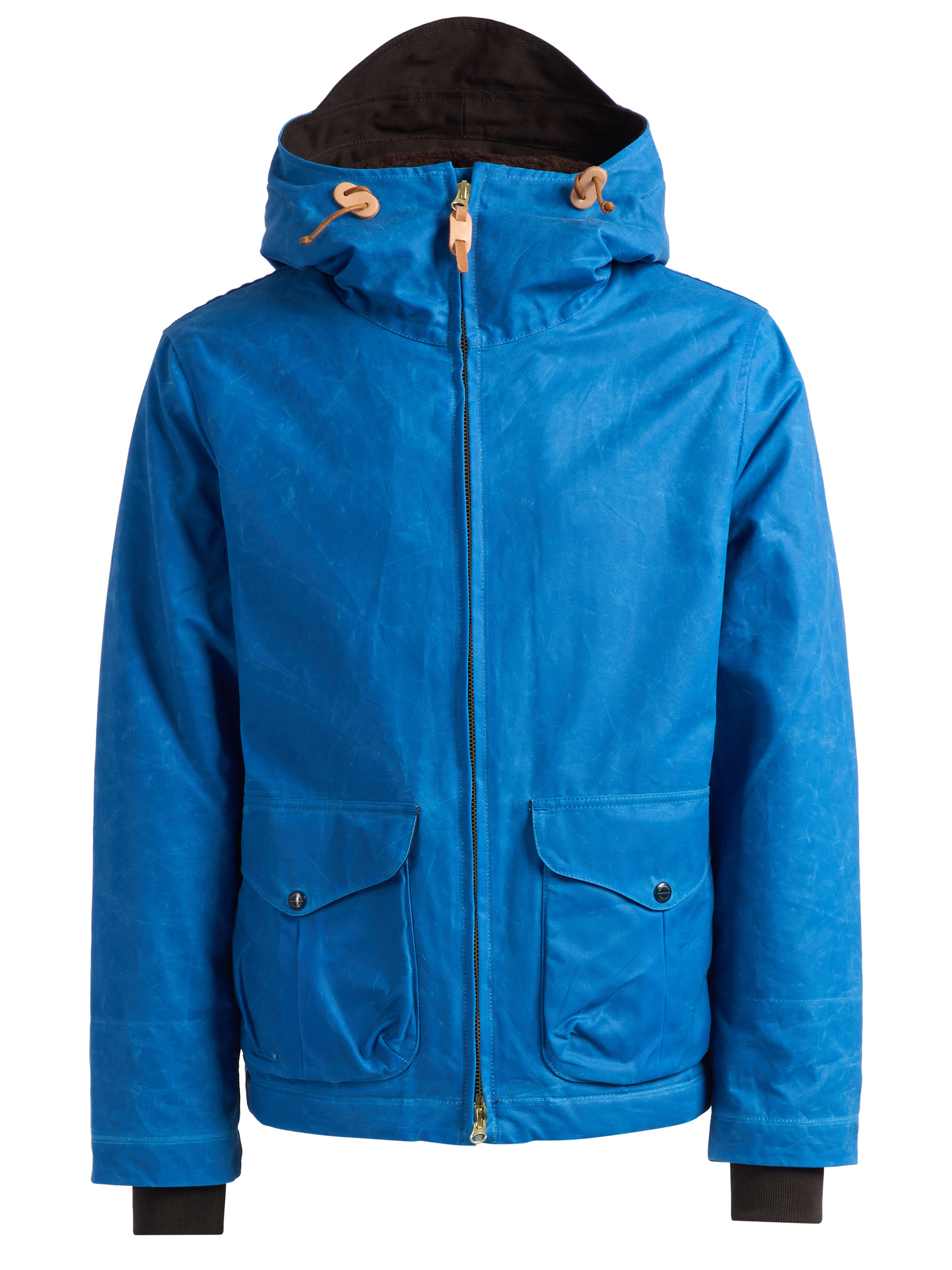 Manifattura Ceccarelli blue waxed fabric jacket | H-Brands