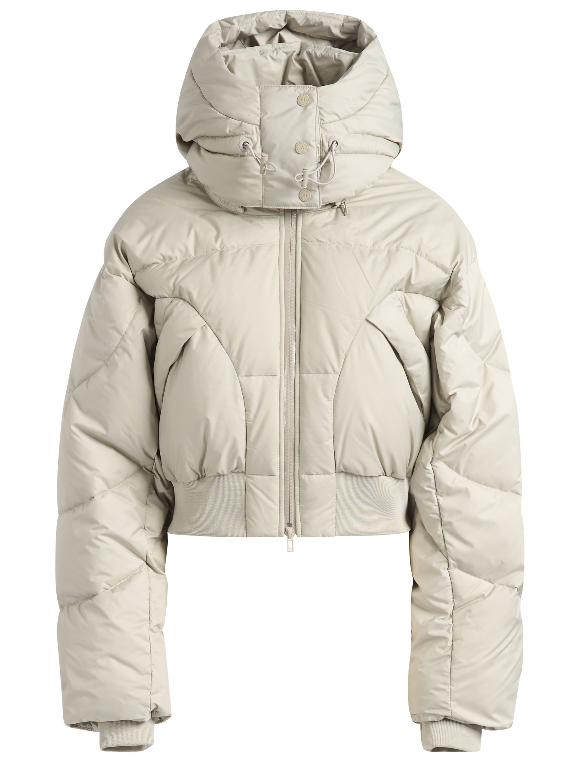 Chaqueta de plumas Adidas by Stella McCartney de poliéster beige 