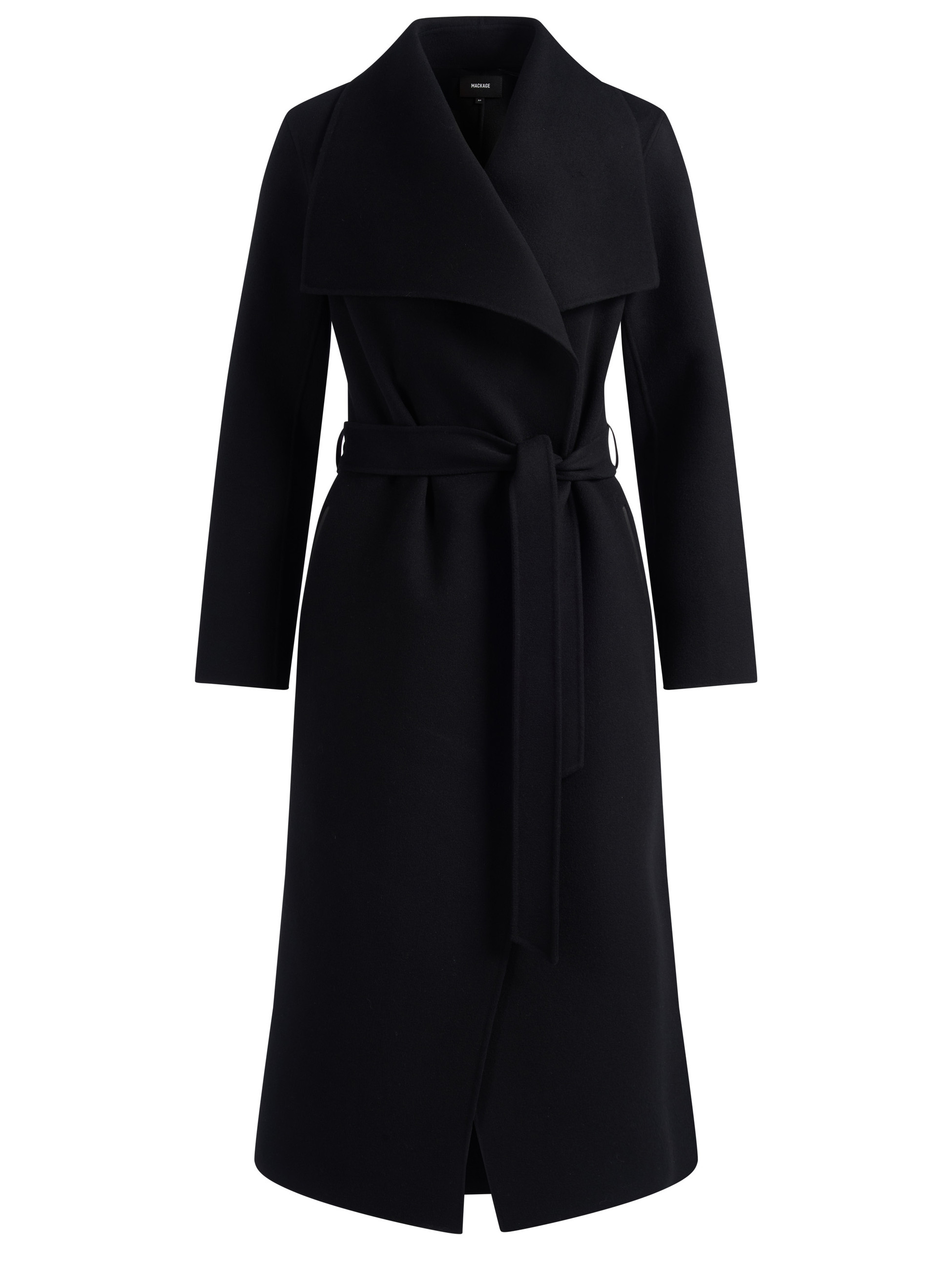 Mackage Mai-CN abrigo de lana doble faz negro Mackage Mai-CN abrigo de lana doble faz negro