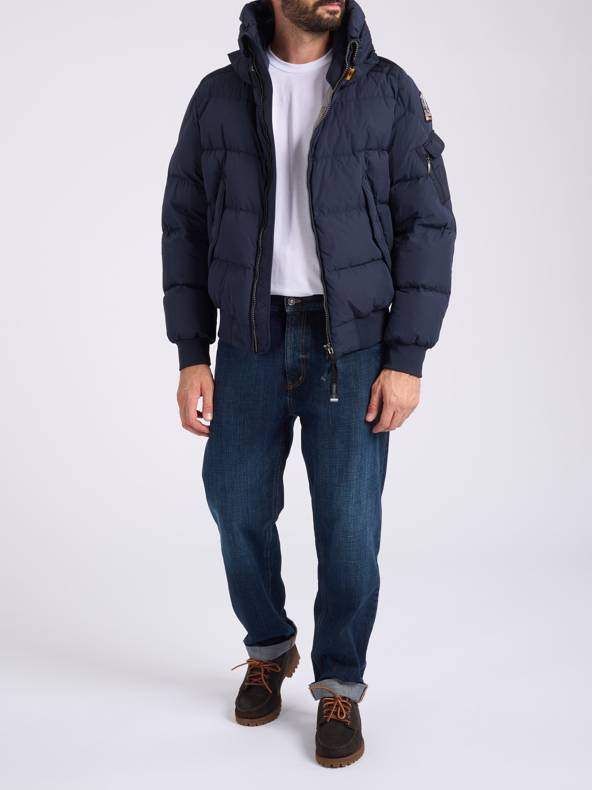 Parajumpers Down jacket in blue technical fabric | H-Brands