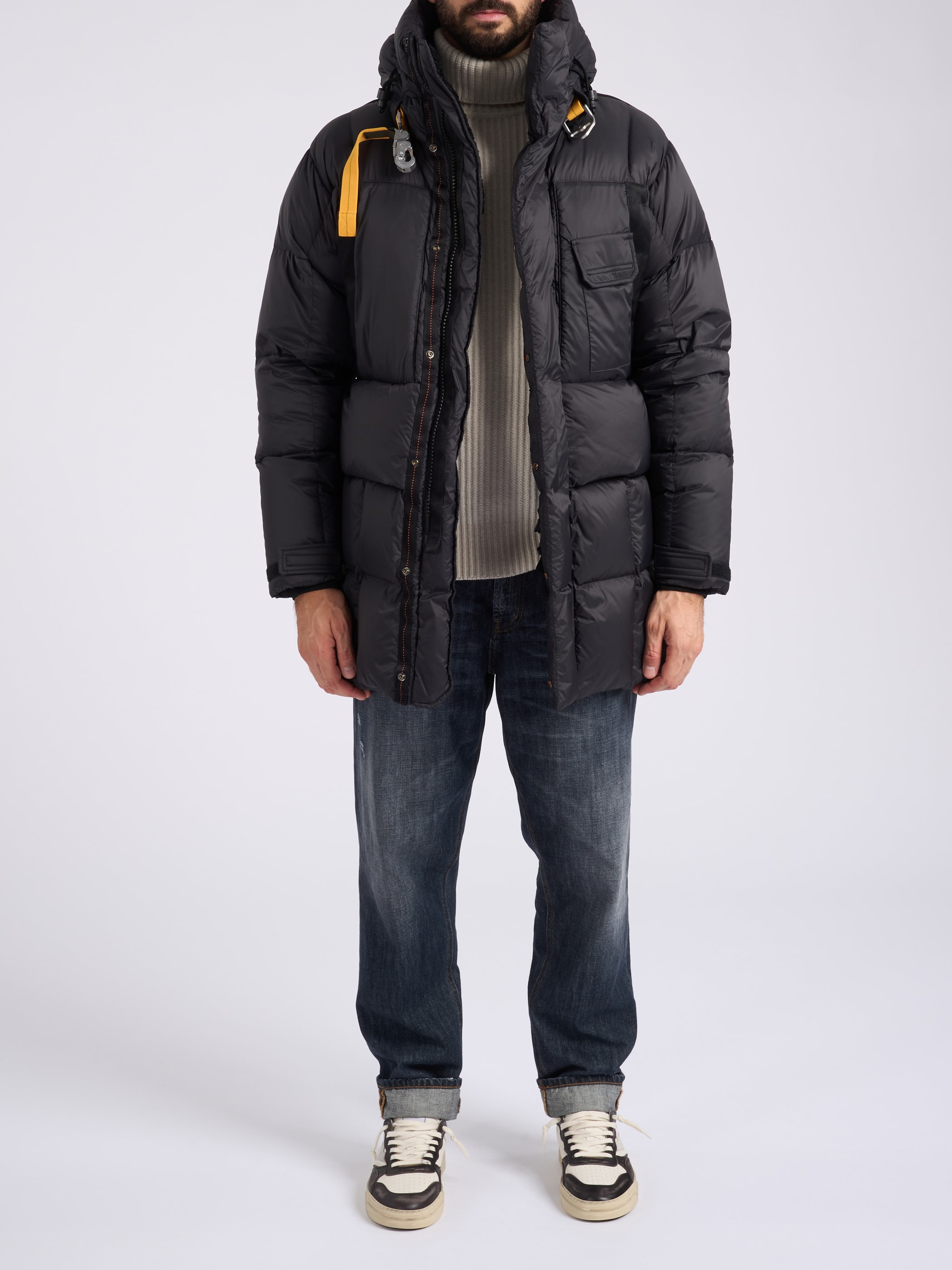 Parajumpers Down jacket in black technical fabric | H-Brands