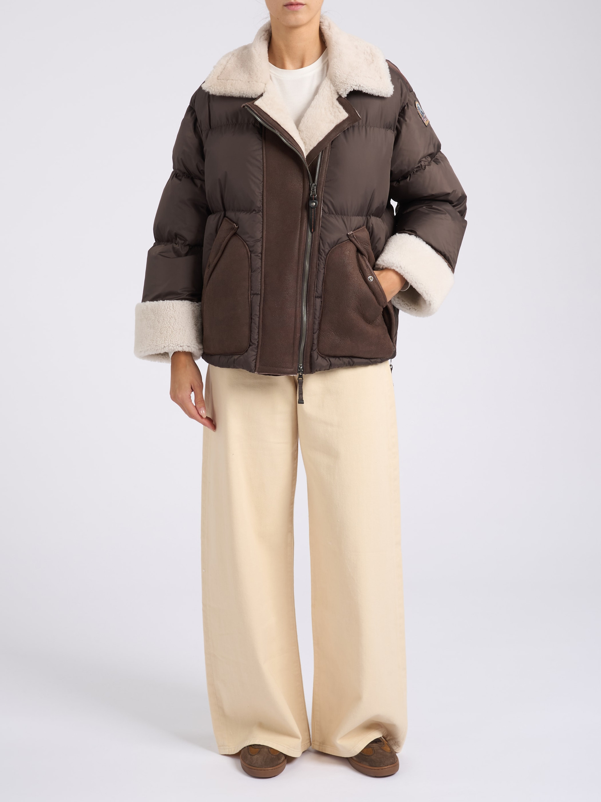 Parajumpers Down jacket in Brown Technical Fabric | H-Brands