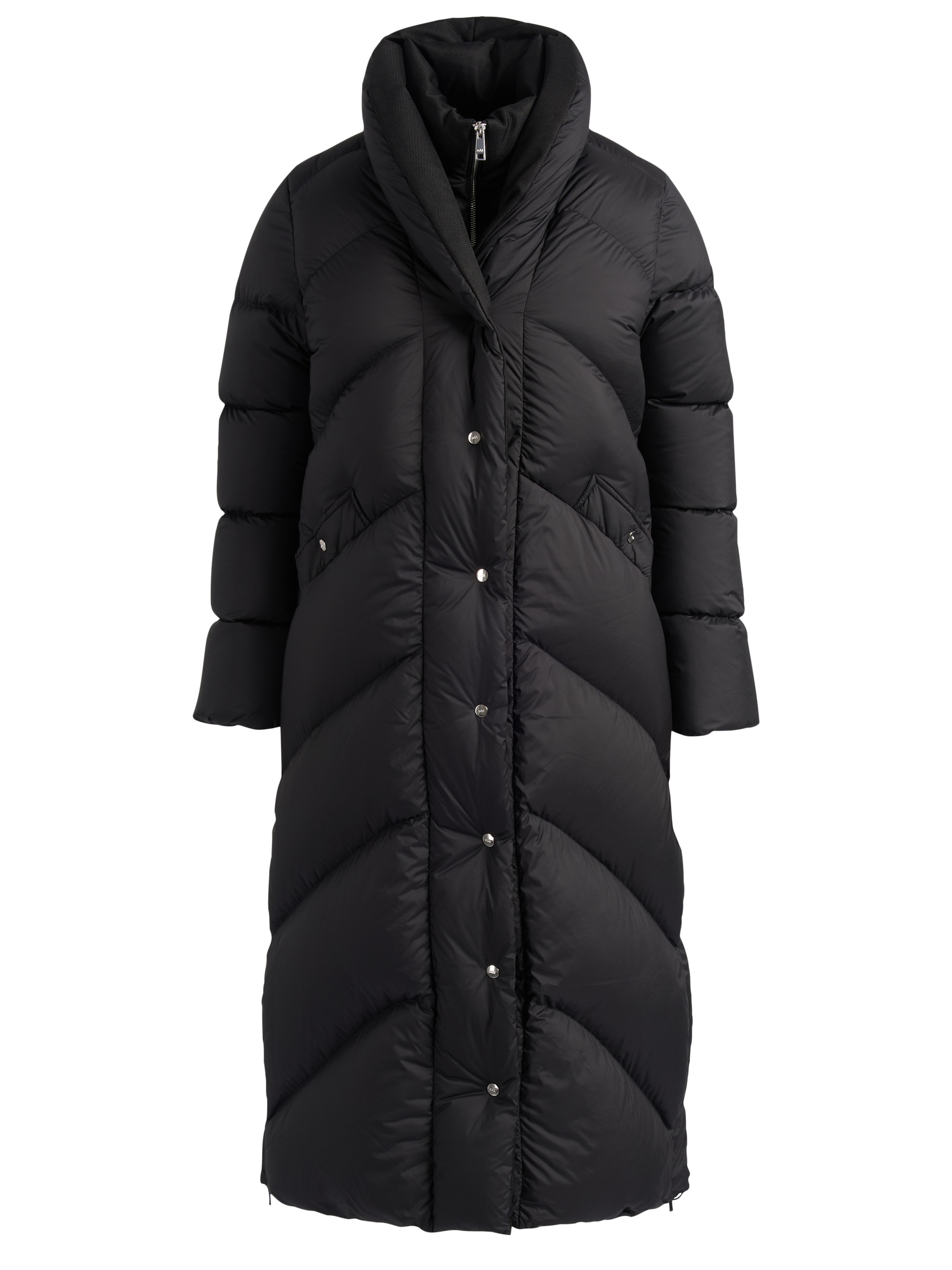 Chaqueta de plumas lungo Add en tejido técnico negro Chaqueta de plumas lungo Add en tejido técnico negro