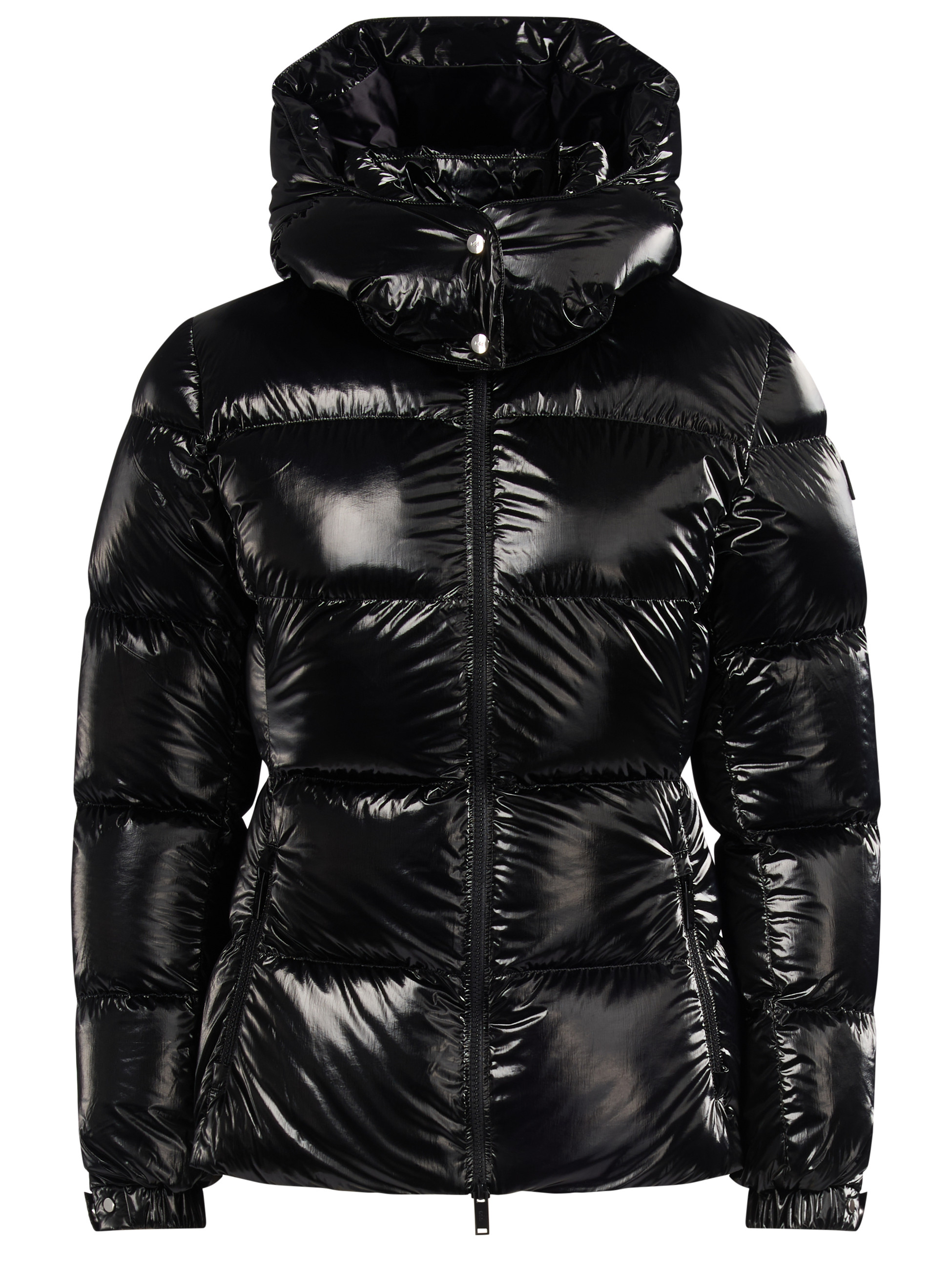 Chaqueta de plumas Add en tejido técnico negro con tirantes interiores Chaqueta de plumas Add en tejido técnico negro con tirantes interiores