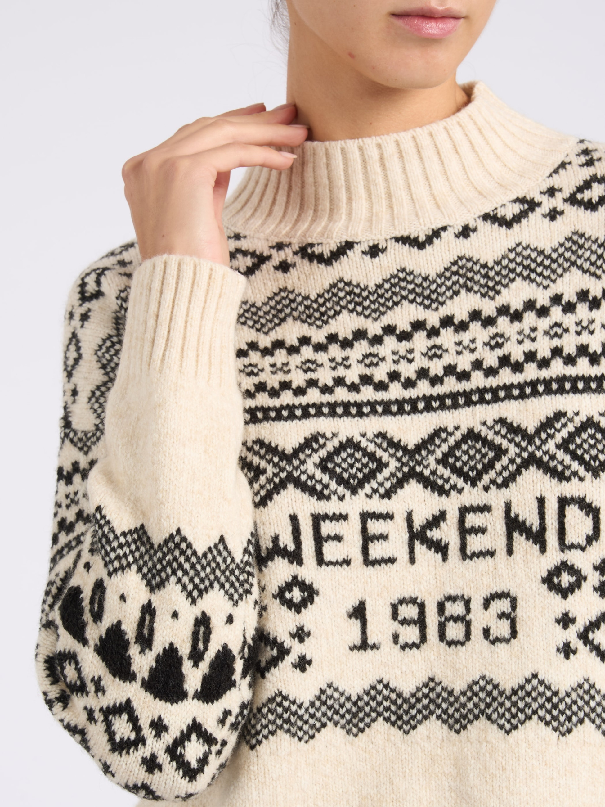 Weekend Max Mara white wool sweater | H-Brands