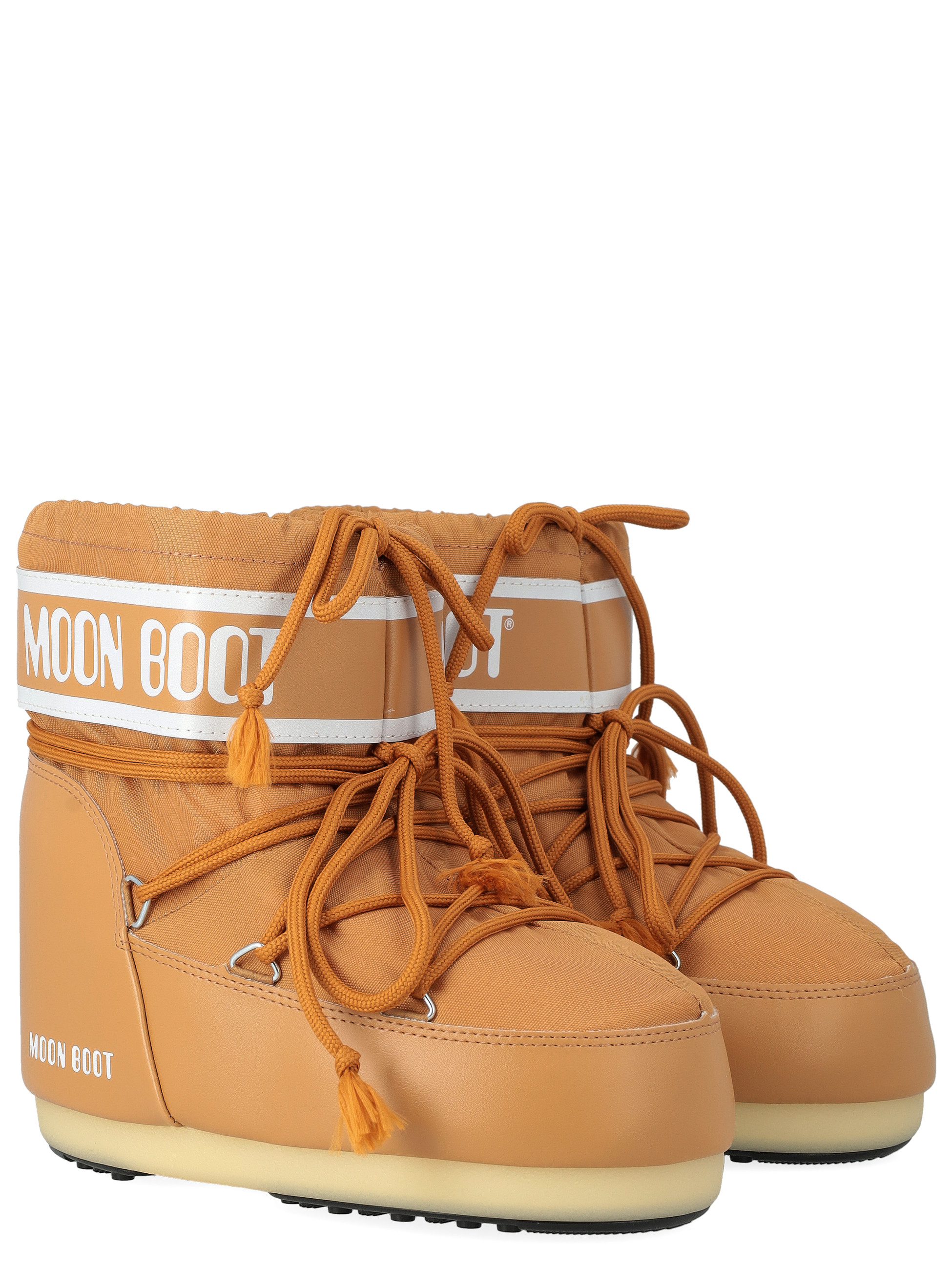 Moon Boot Low ankle boots in cognac nylon | H-Brands