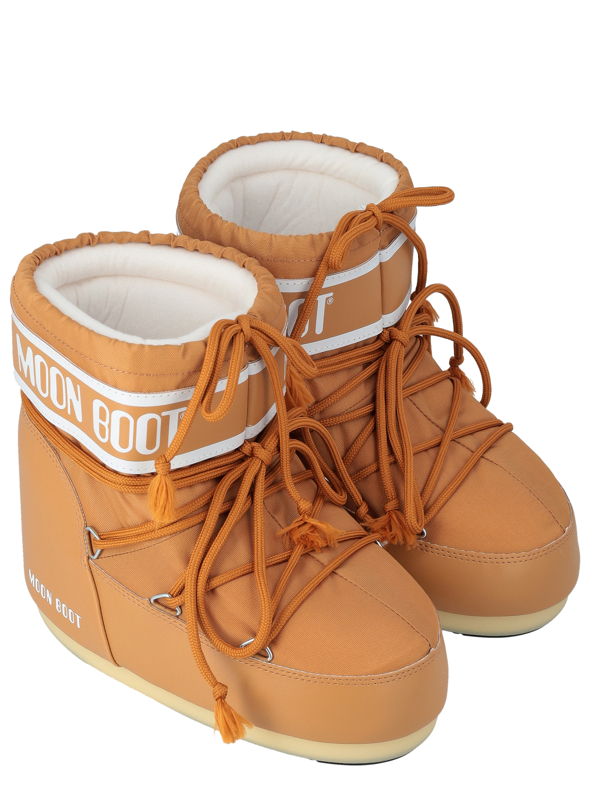 Moon Boot Low Ankle Boots in Cognac Nylon | H-Brands