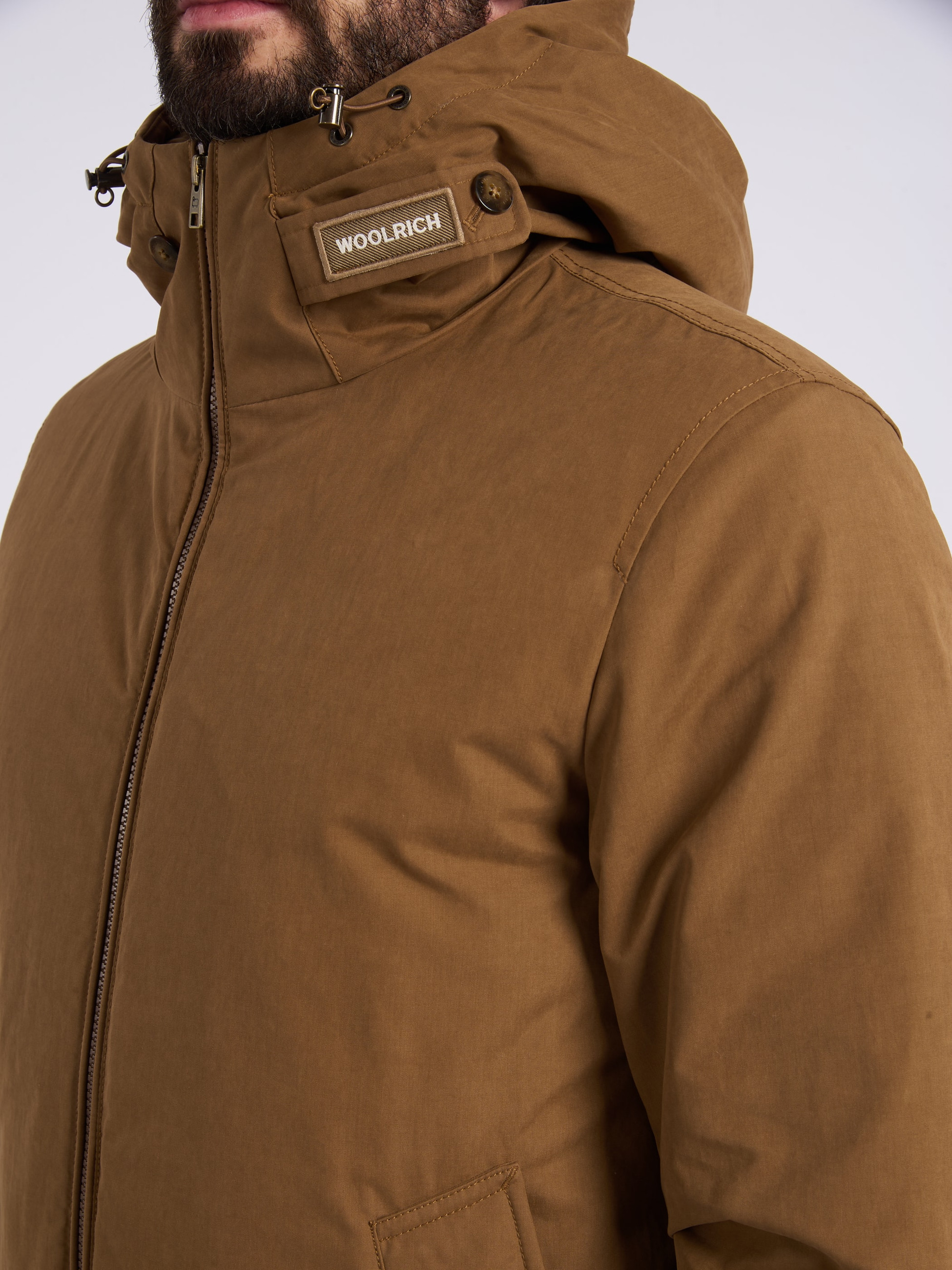Woolrich Jacket in Brown Mountain Cloth | H-Brands