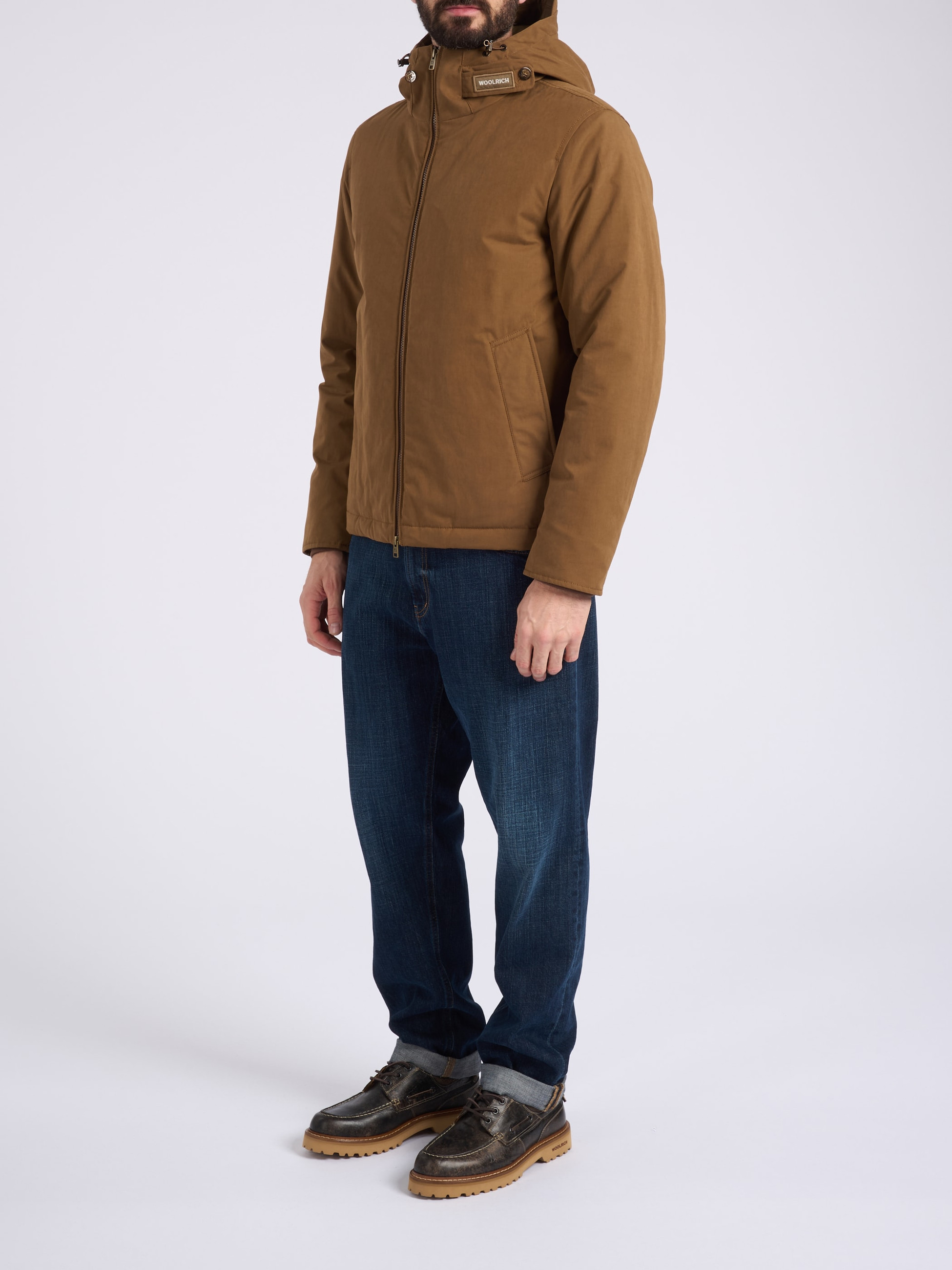 Woolrich Jacket in Brown Mountain Cloth | H-Brands