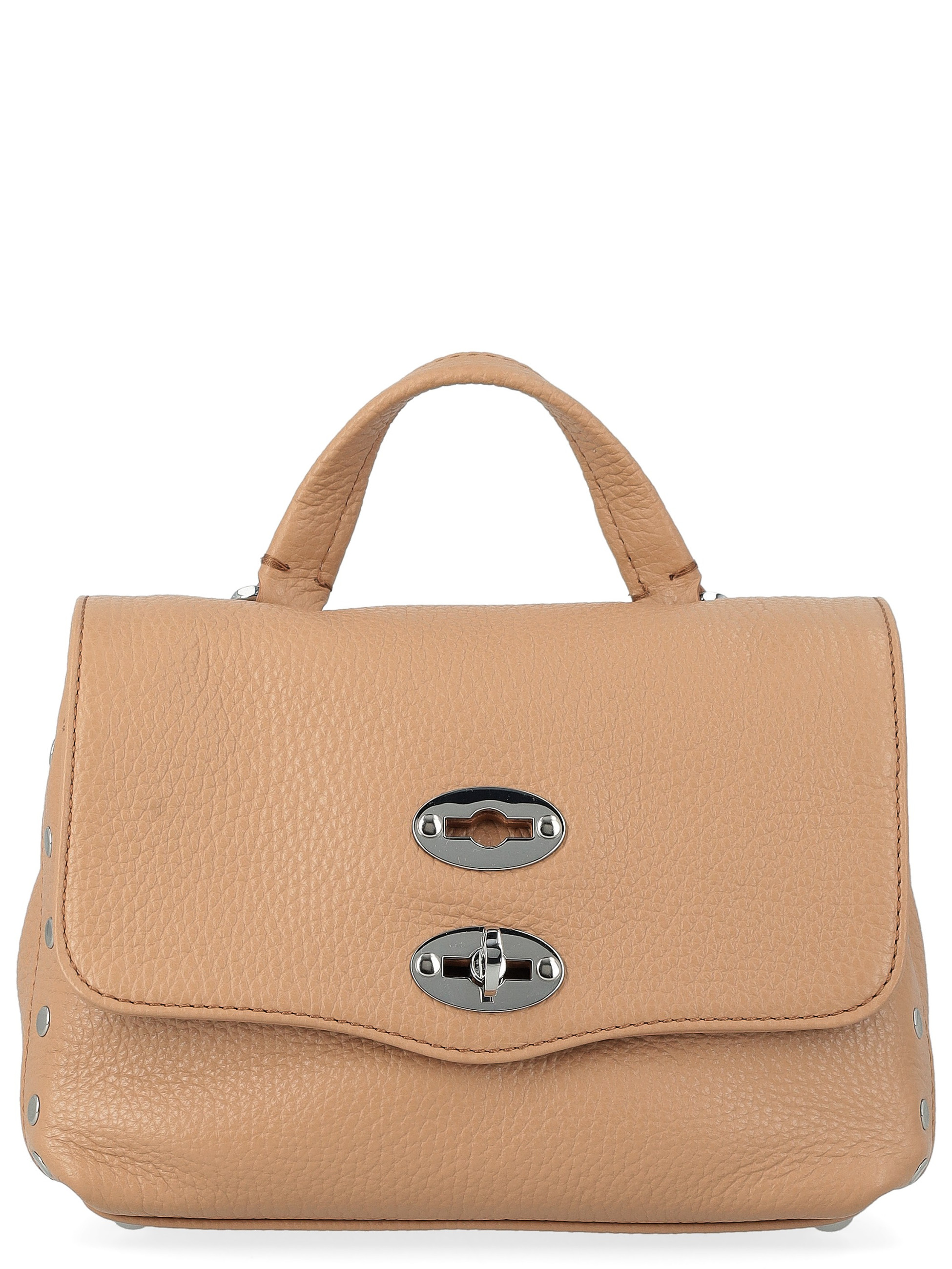 Bolso Zanellato Postina Daily Baby de piel granulada beige