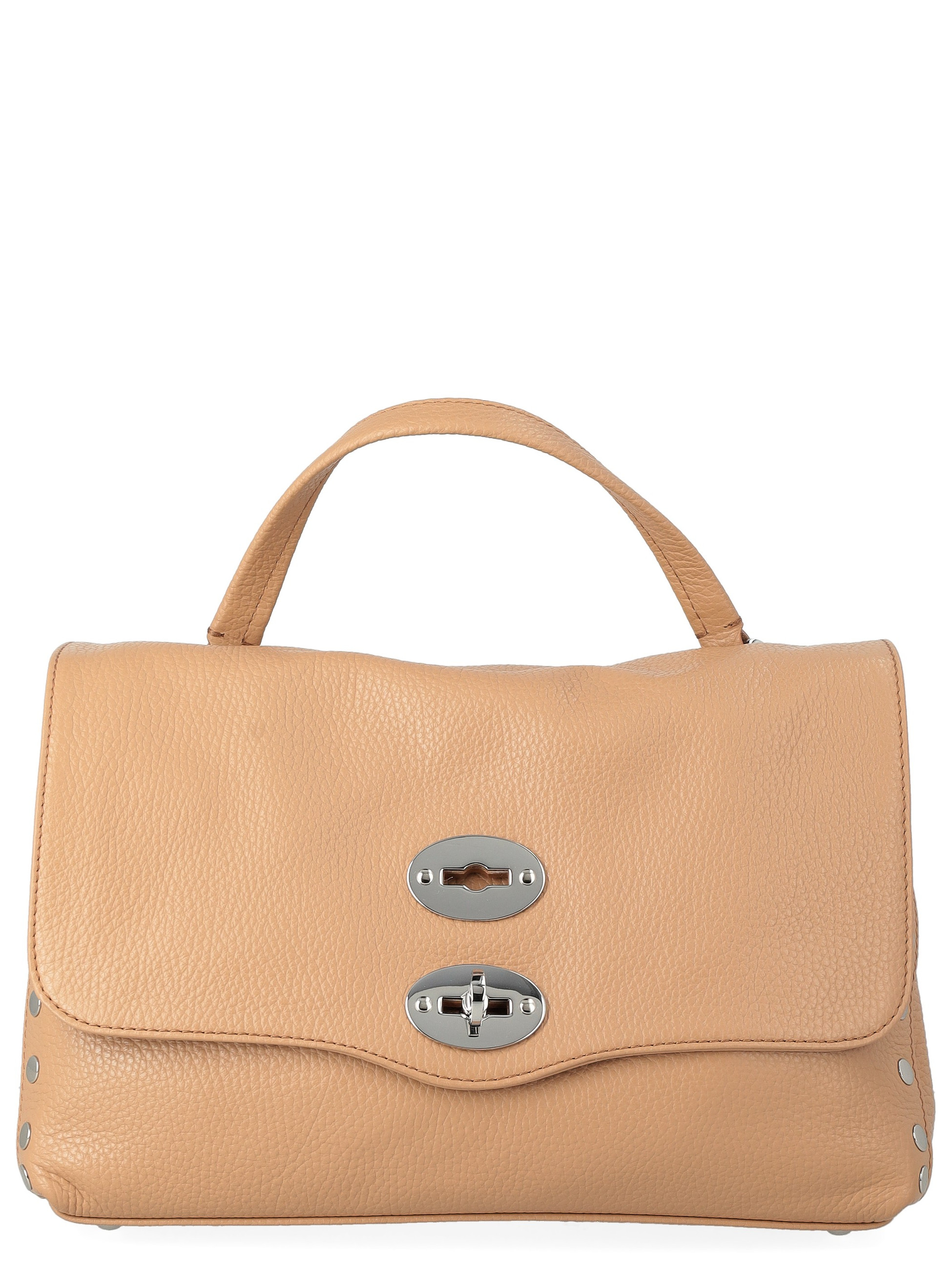 Bolso Zanellato Postina Daily S de piel granulada beige