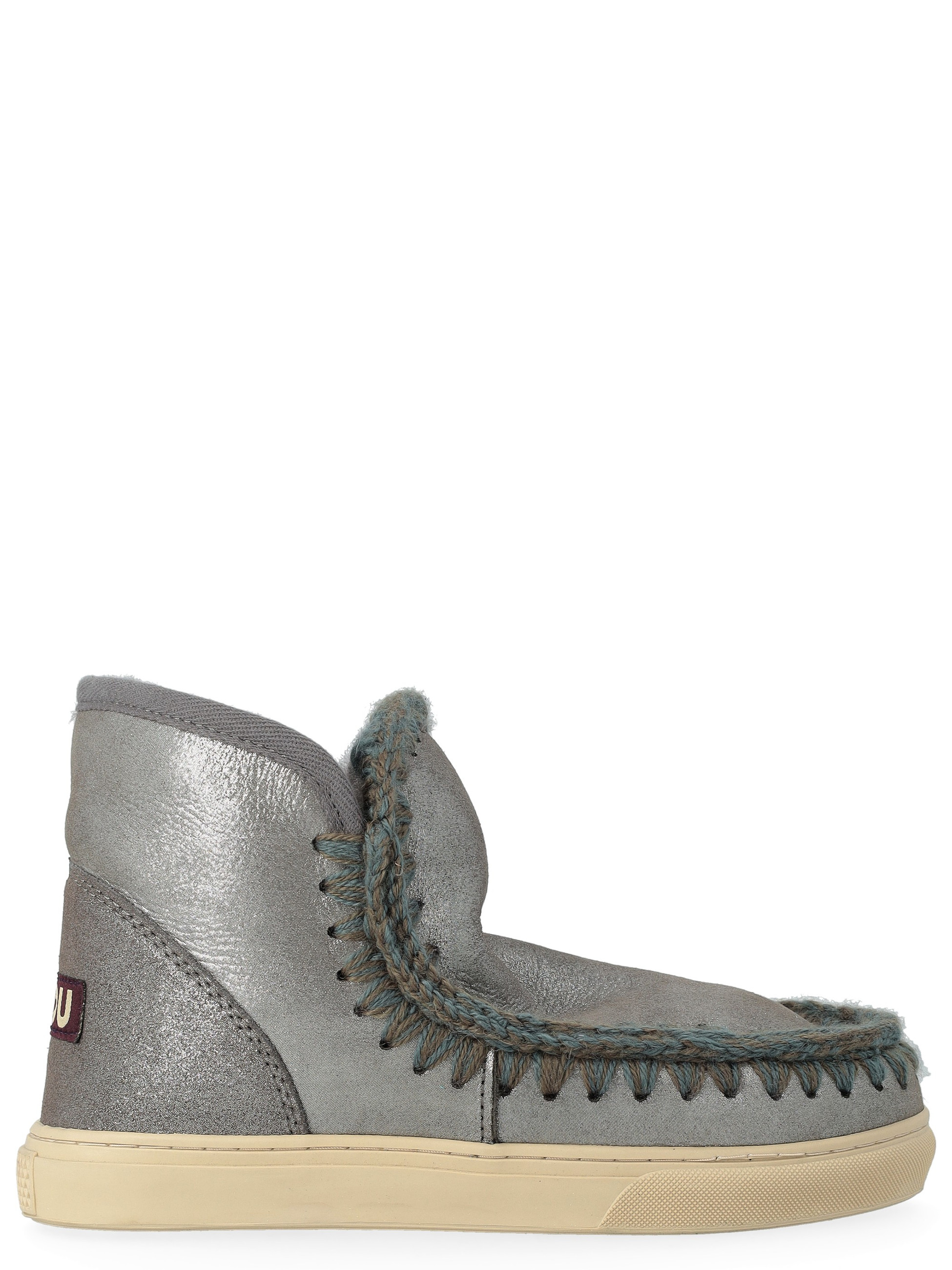 Mou Mini Esquimal Zapatilla bota piel plata