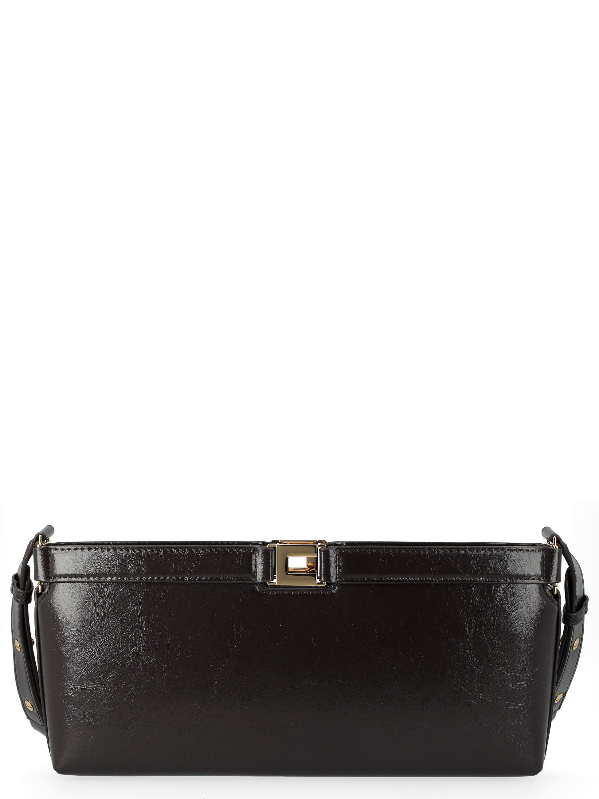 Borsa Elisabetta Franchi effetto naplak marrone