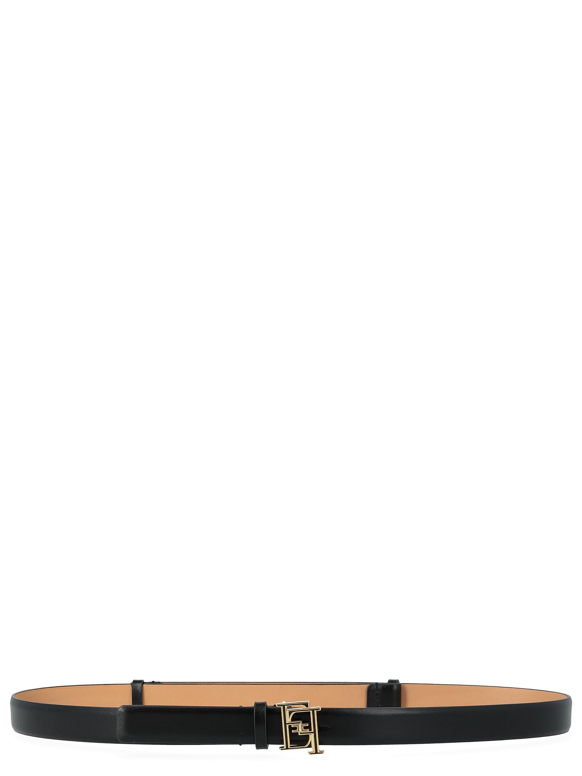 Cintura Elisabetta Franchi in pelle nera