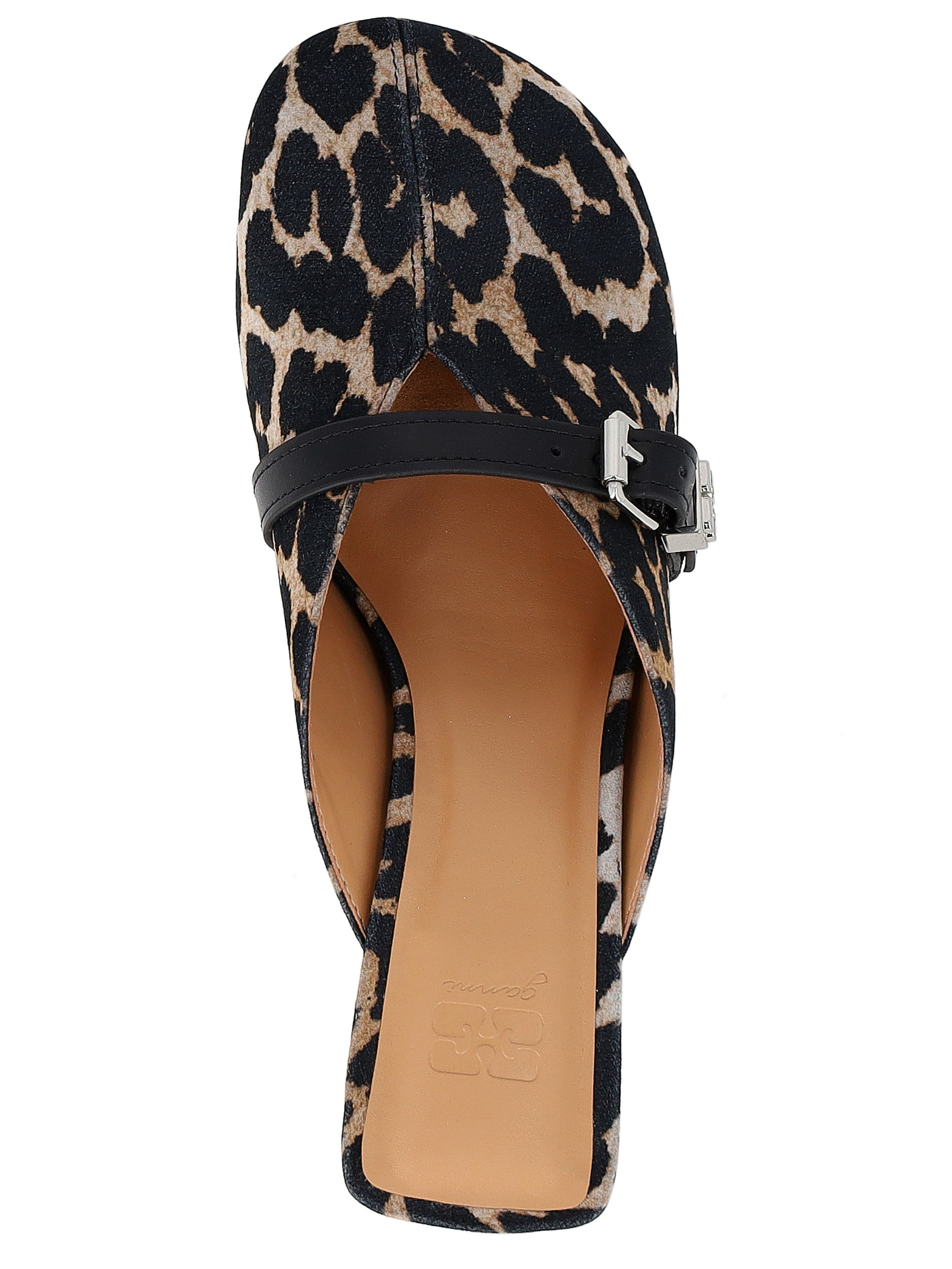 Ganni leopard-print fabric mules | H-Brands