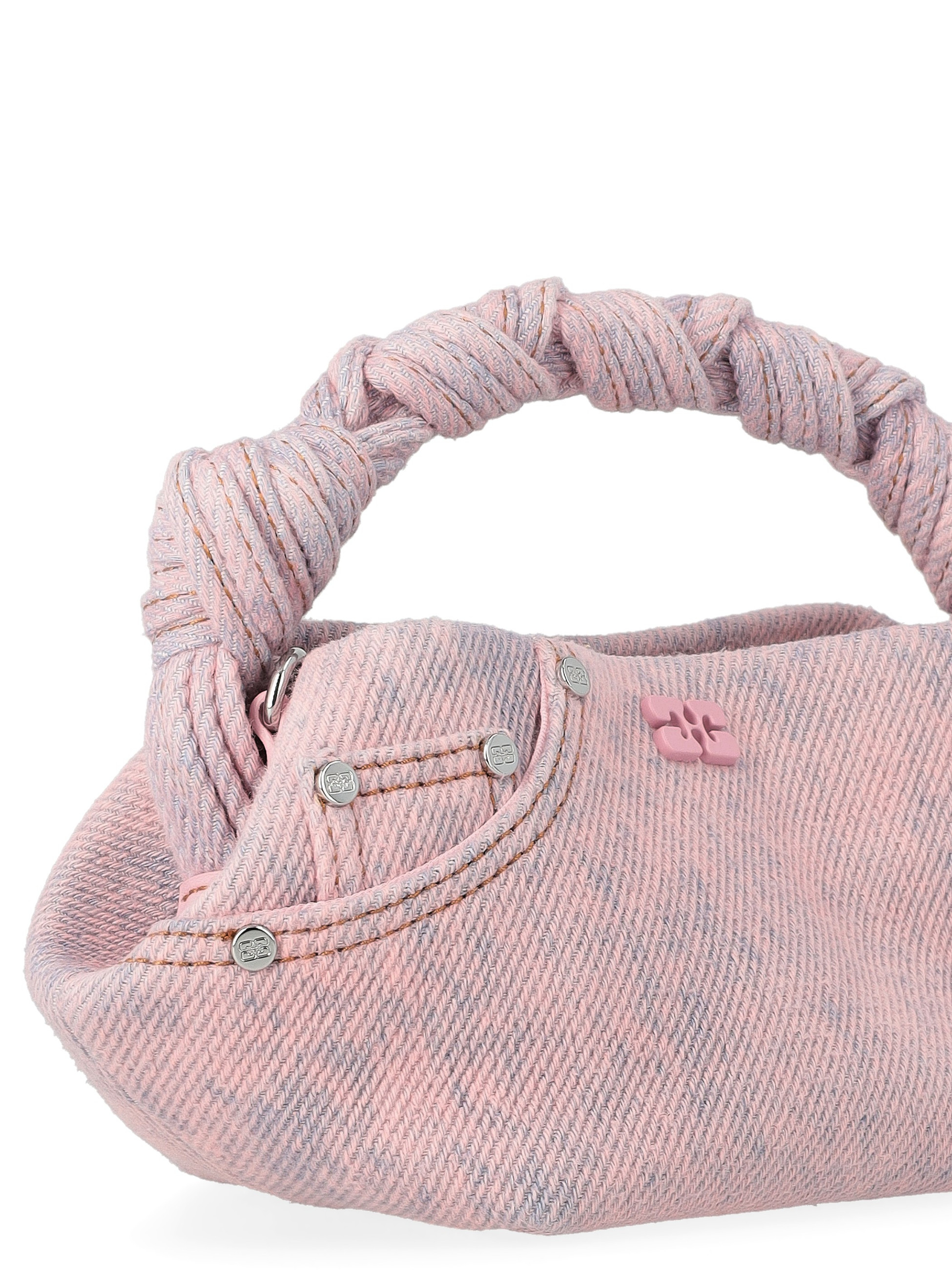 Ganni Bag Small in chalk pink fabric | H-Brands