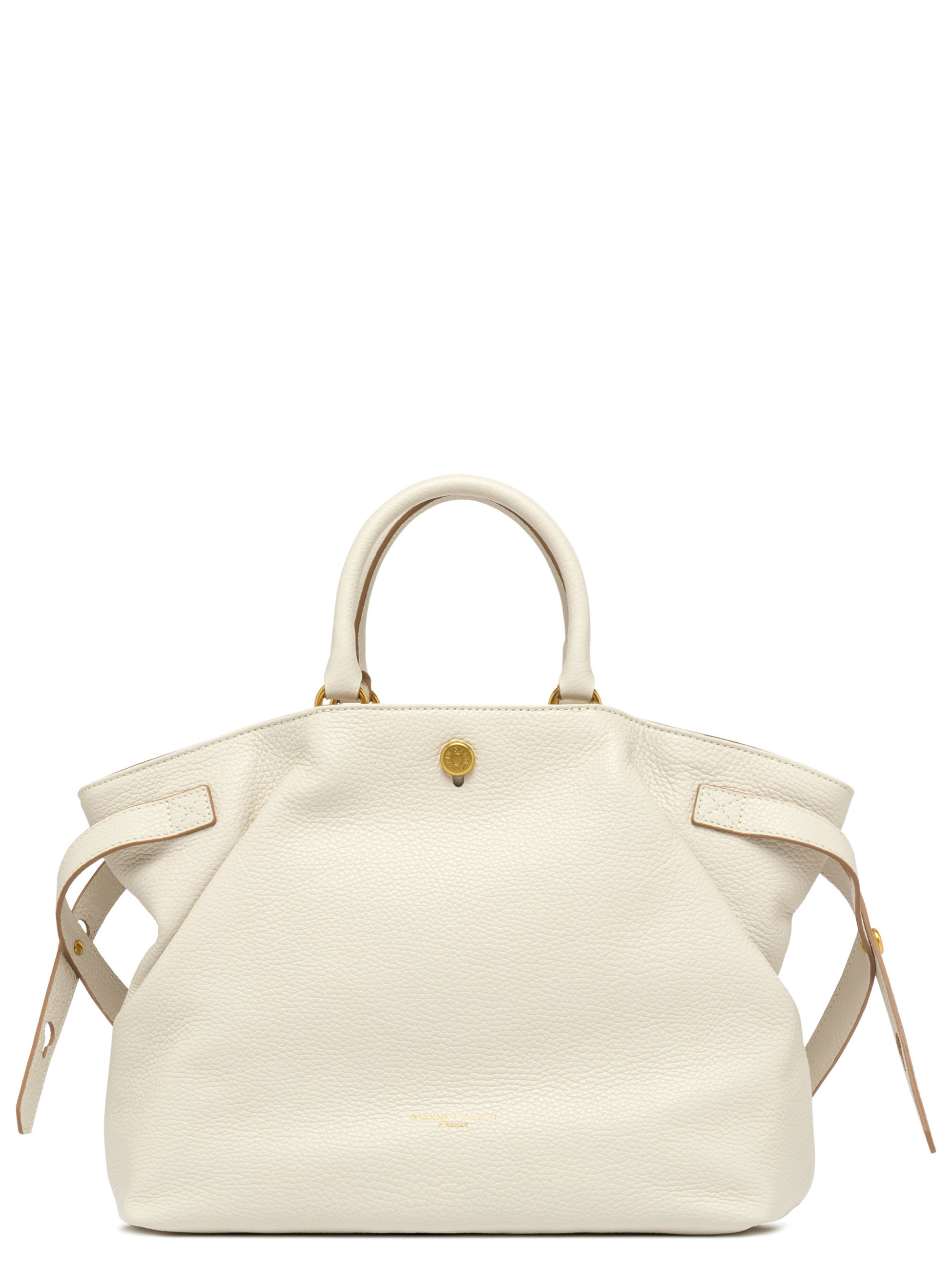 Gianni Chiarini Handbag in Ivory Embossed Leather | H-Brands