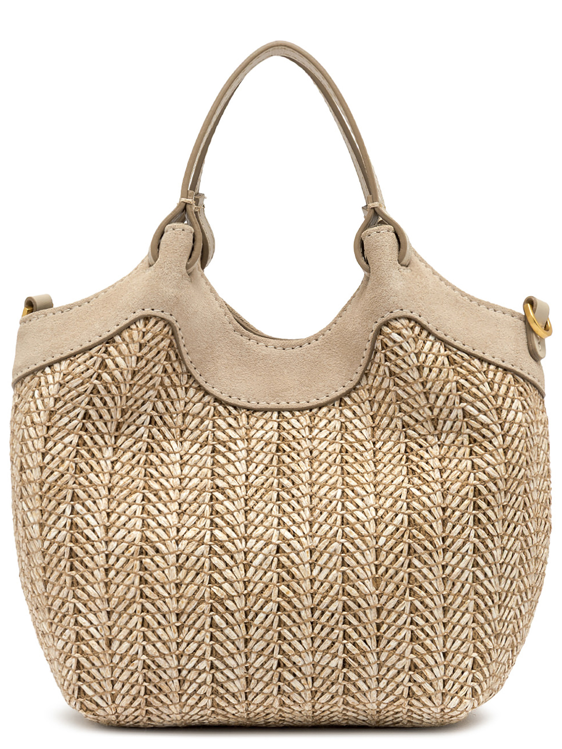 gardenia427 様 Gianni Chiarini Beige Woven Straw Bag | H-Brands
