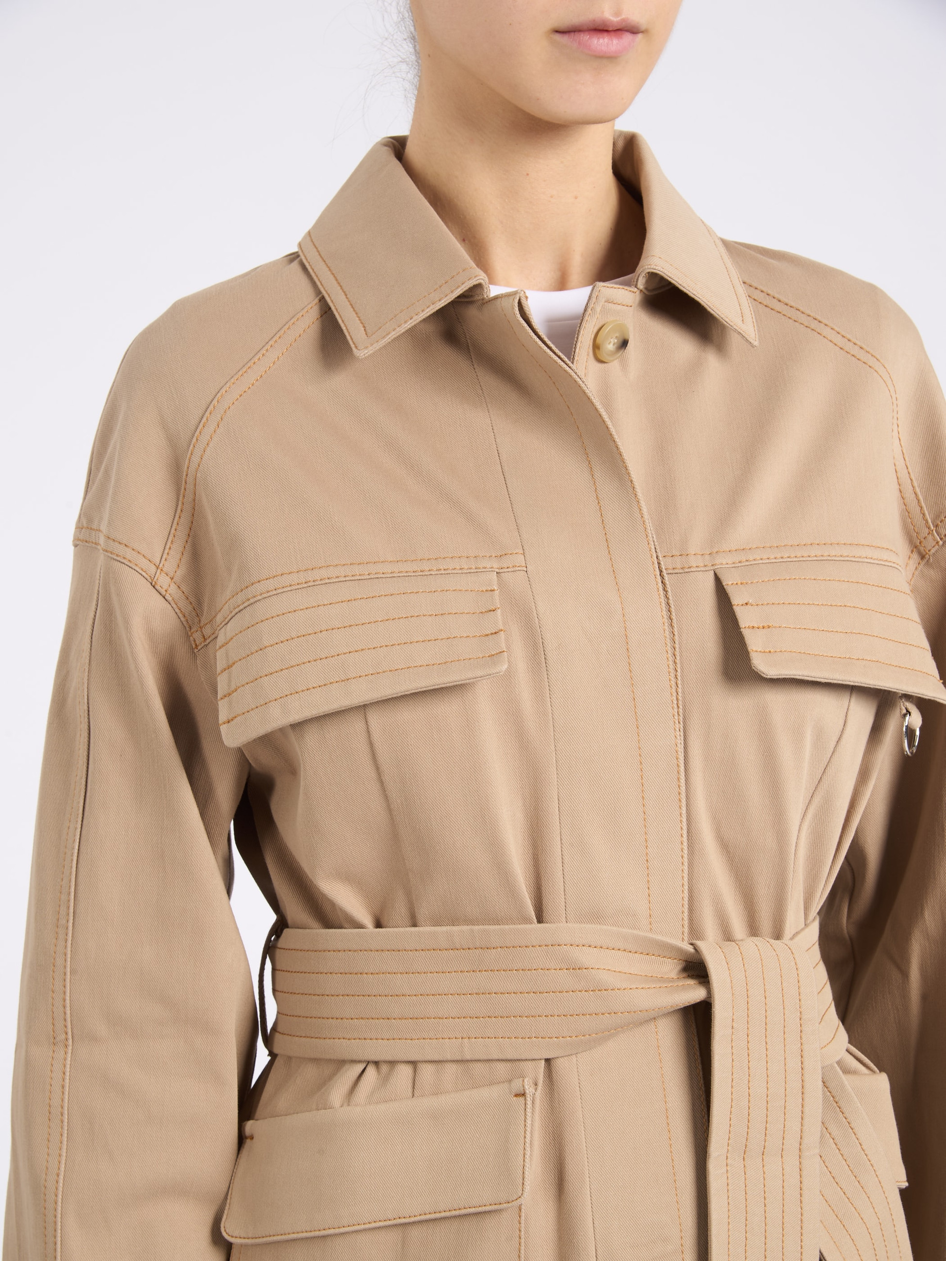 Max Mara MM Beige Cotton Jacket | H-Brands