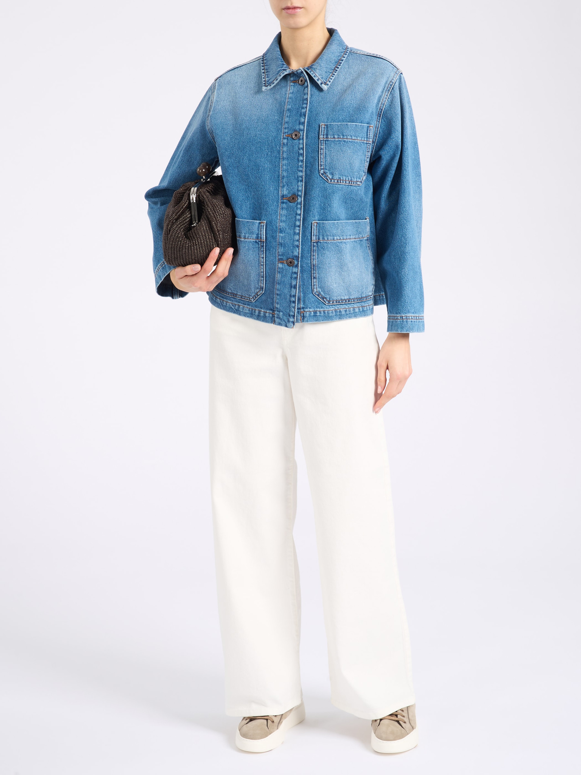 Weekend Max Mara Jacket in Blue Denim | H-Brands