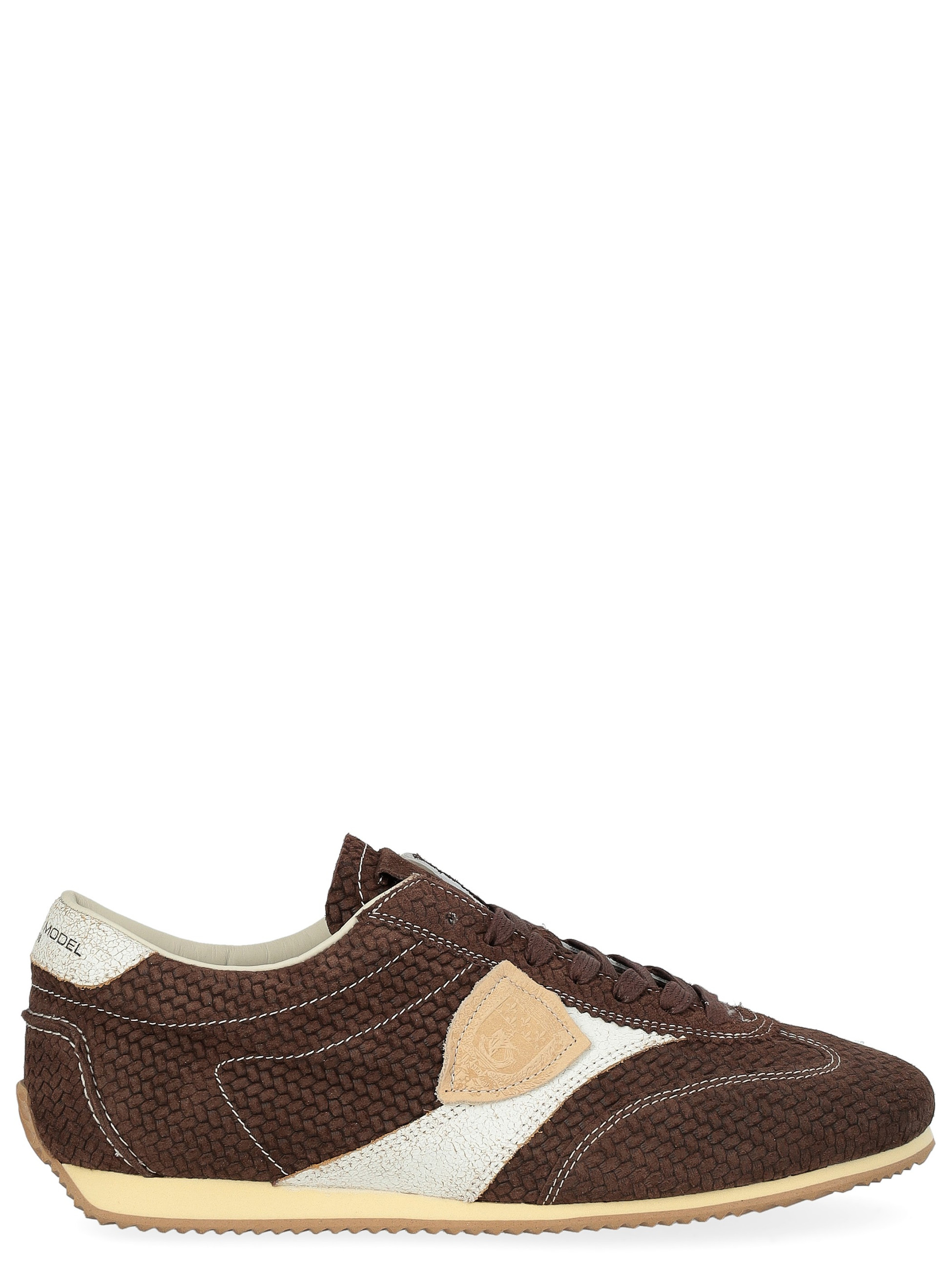 Zapatilla Philippe Model en ante marrón oscuro