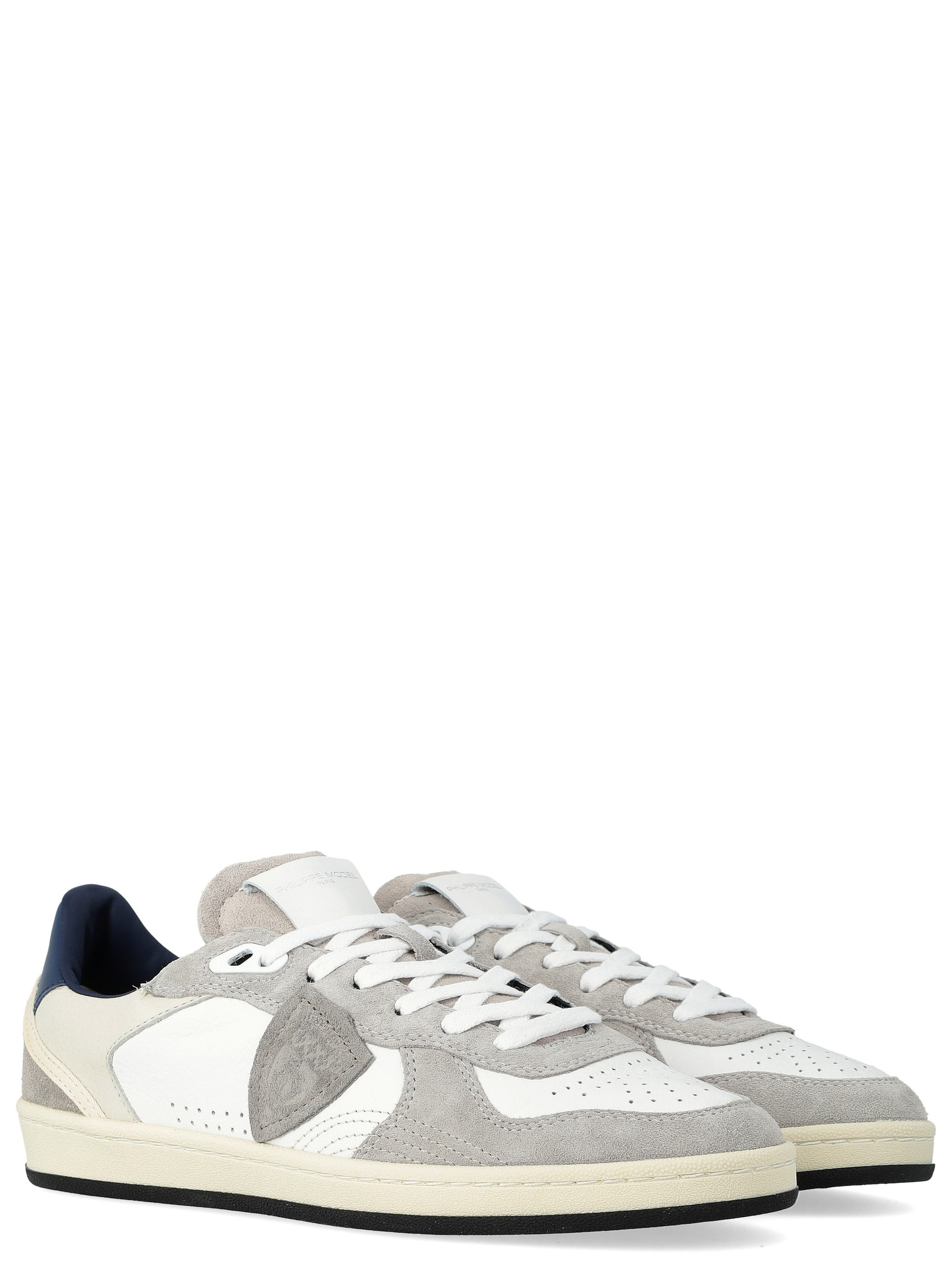Philippe Model sneakers in white and gray leather and suede | H-Brands
