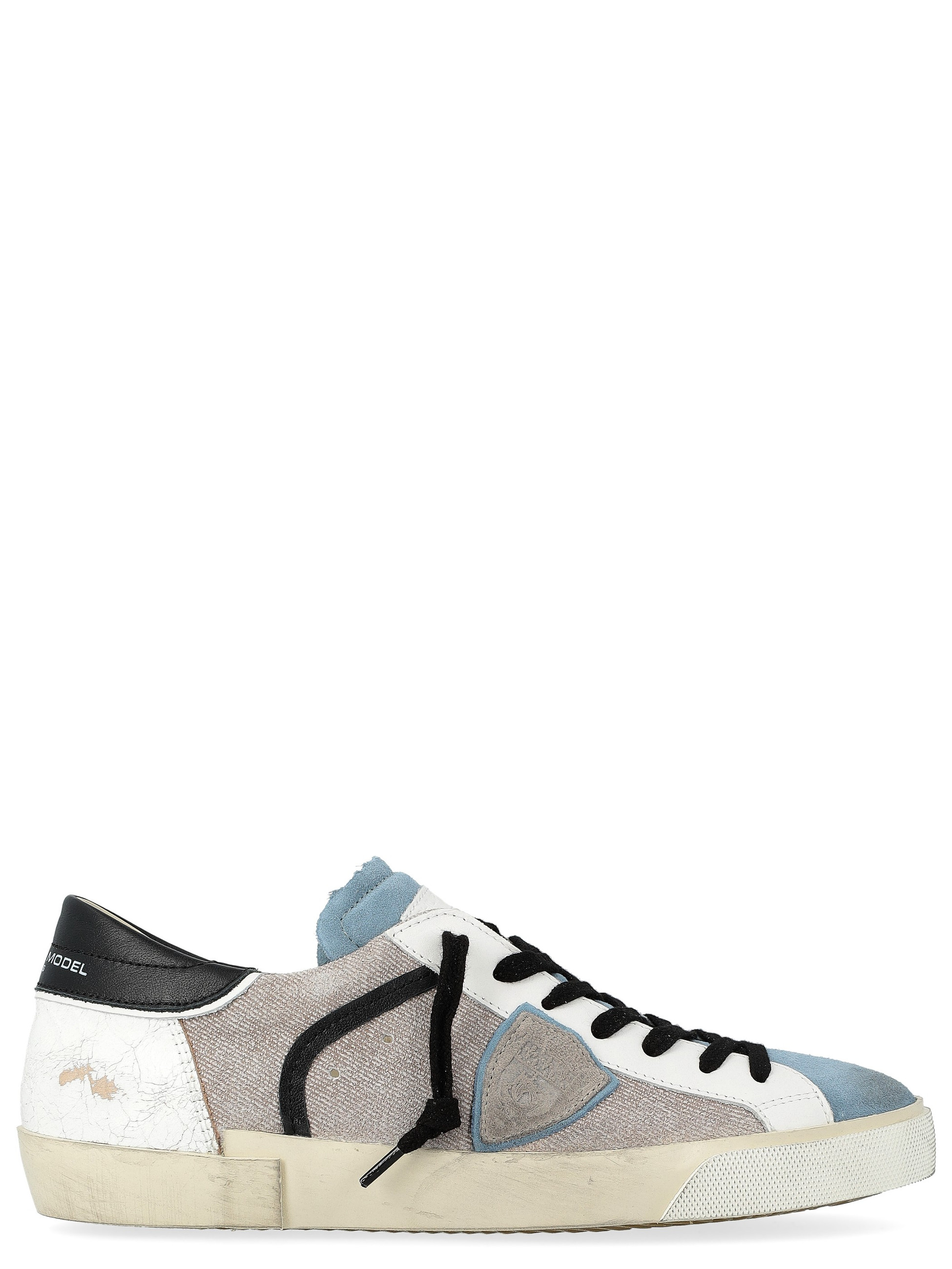 Philippe Model sneakers in white and gray leather and suede | H-Brands