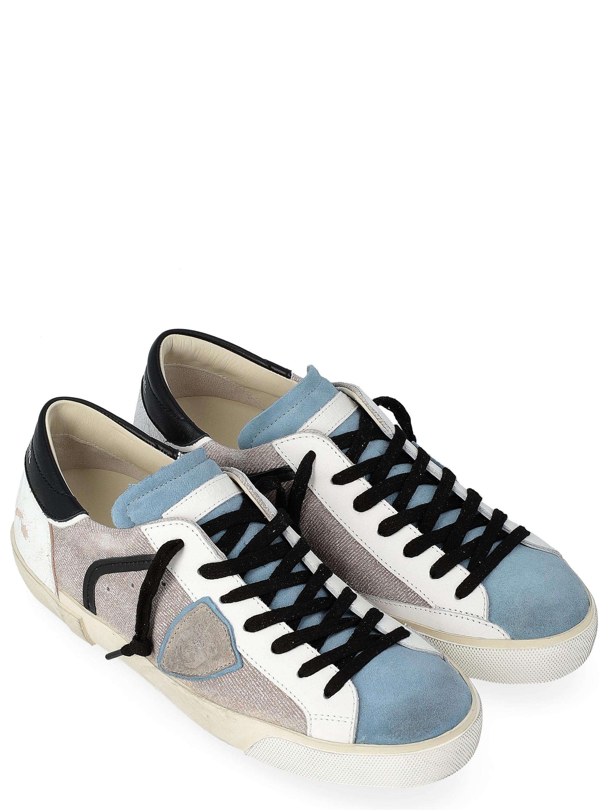 Philippe Model sneakers in white and gray leather and suede | H-Brands