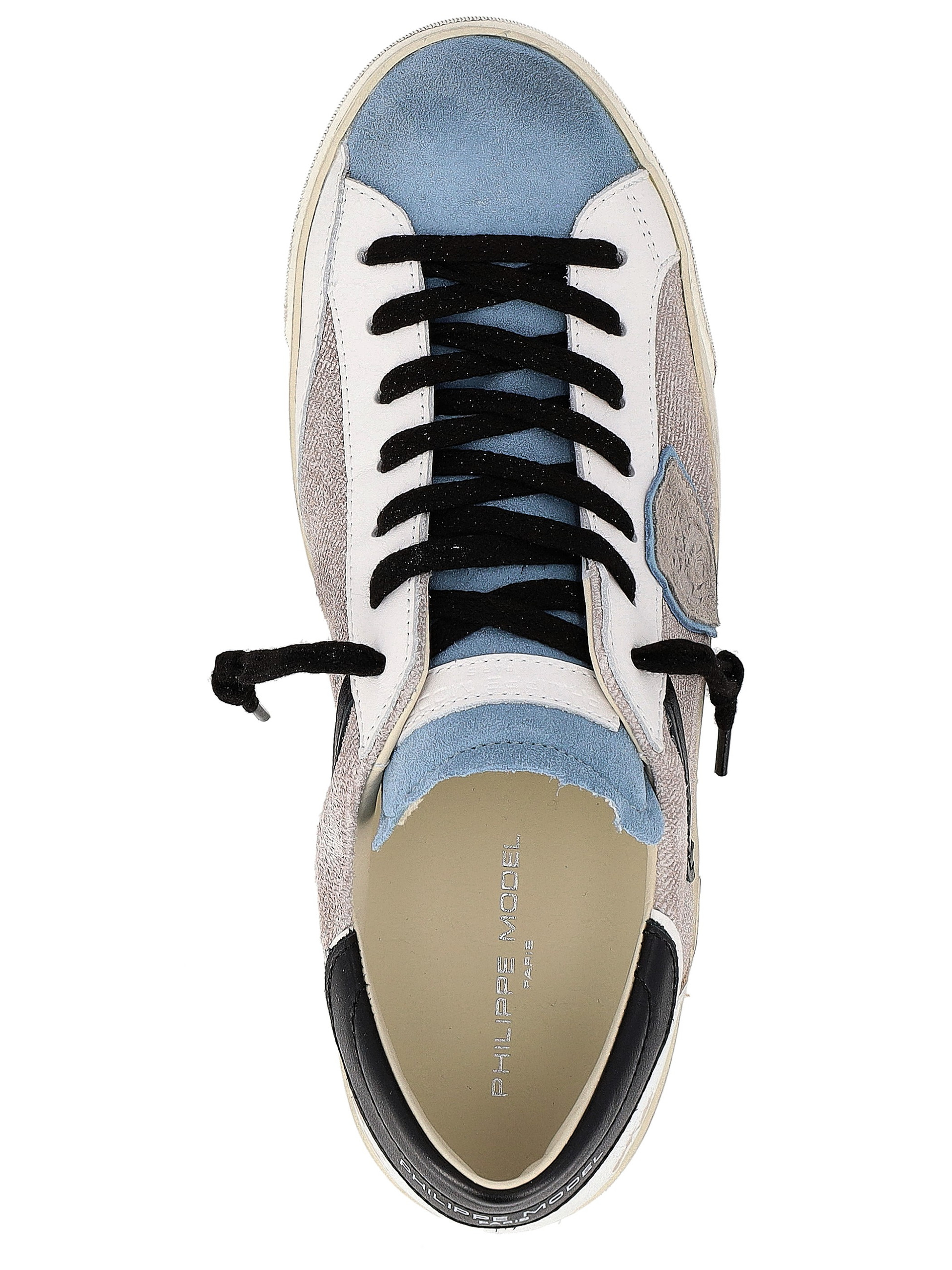 Philippe Model sneakers in white and gray leather and suede | H-Brands
