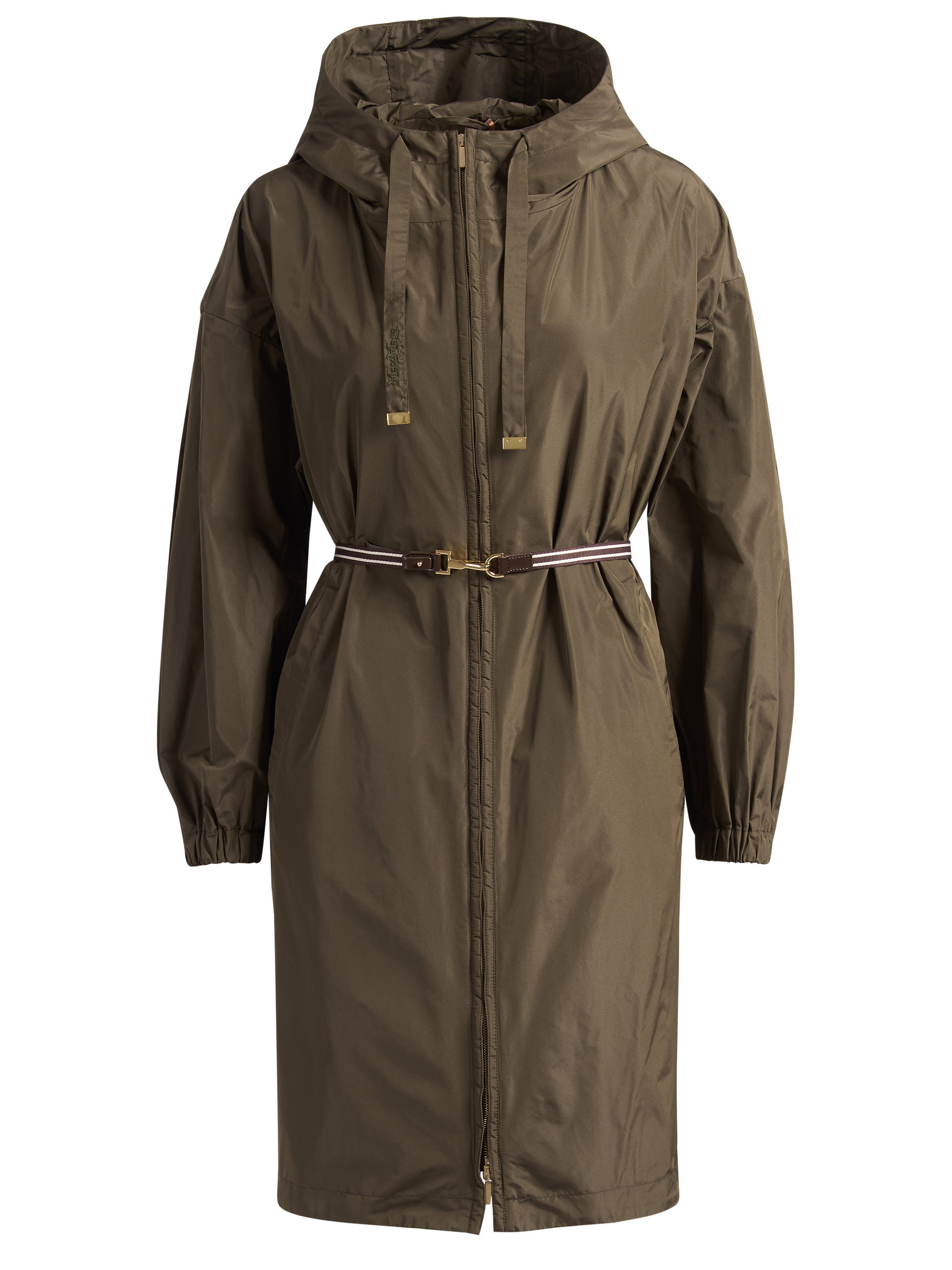 Max Mara The Cube Mtcdeserto Parka in green taffeta | H-Brands