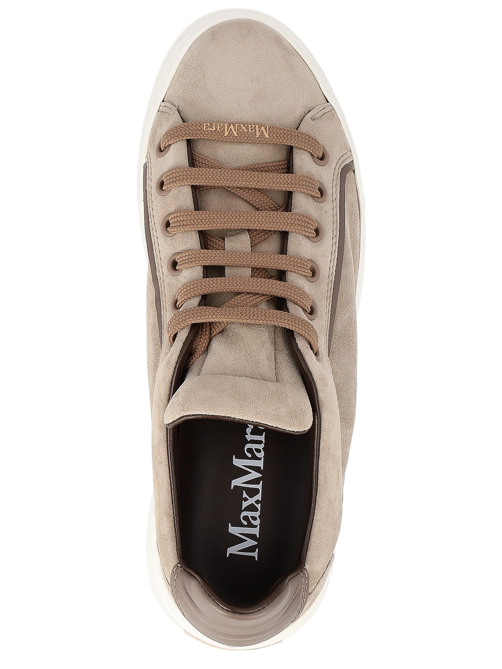 Max Mara Mxasupersuede sneakers in mud-colored suede | H-Brands