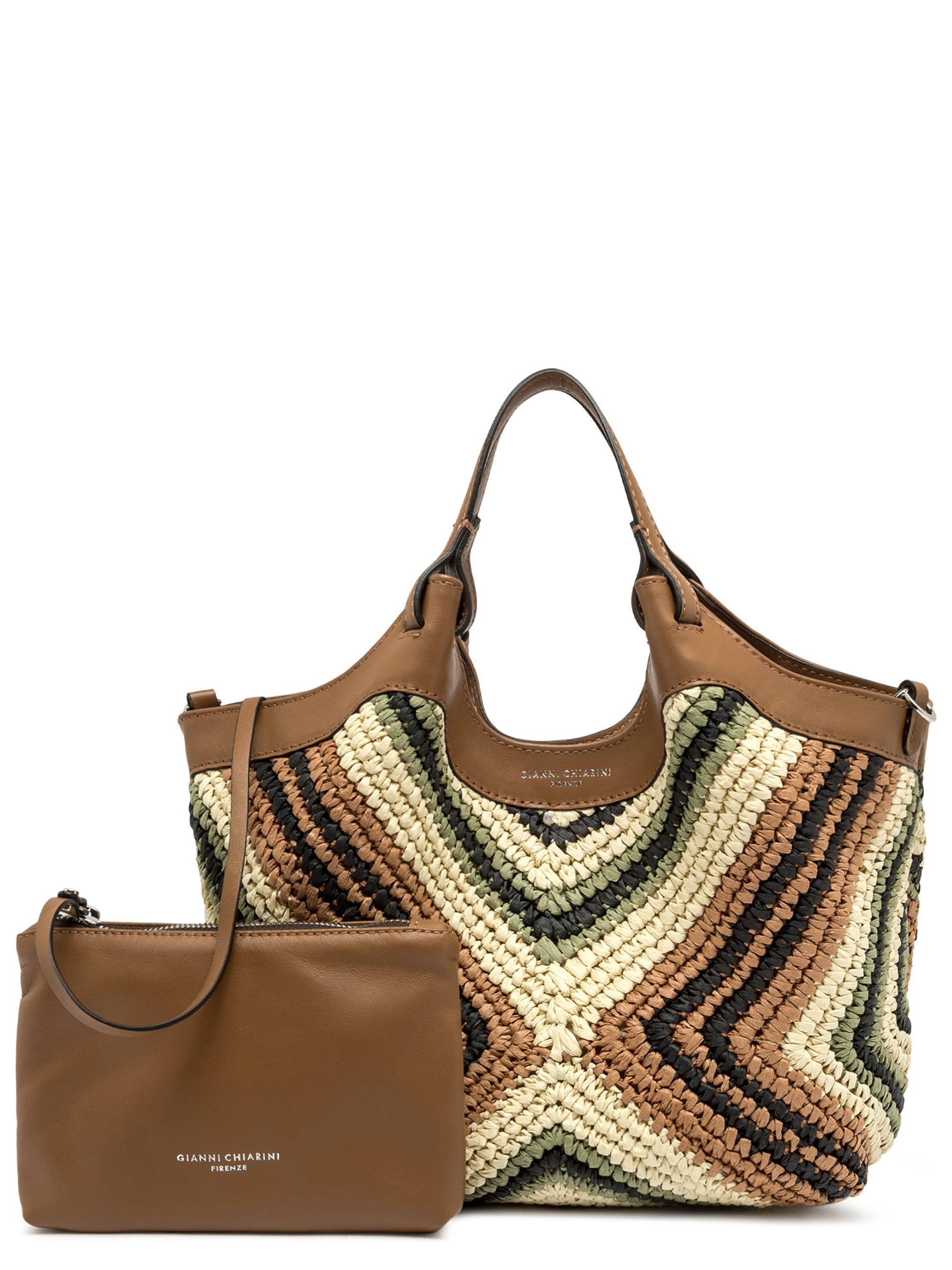 バッグ namepri Gianni Chiarini Beige Woven Straw Bag | H-Brands