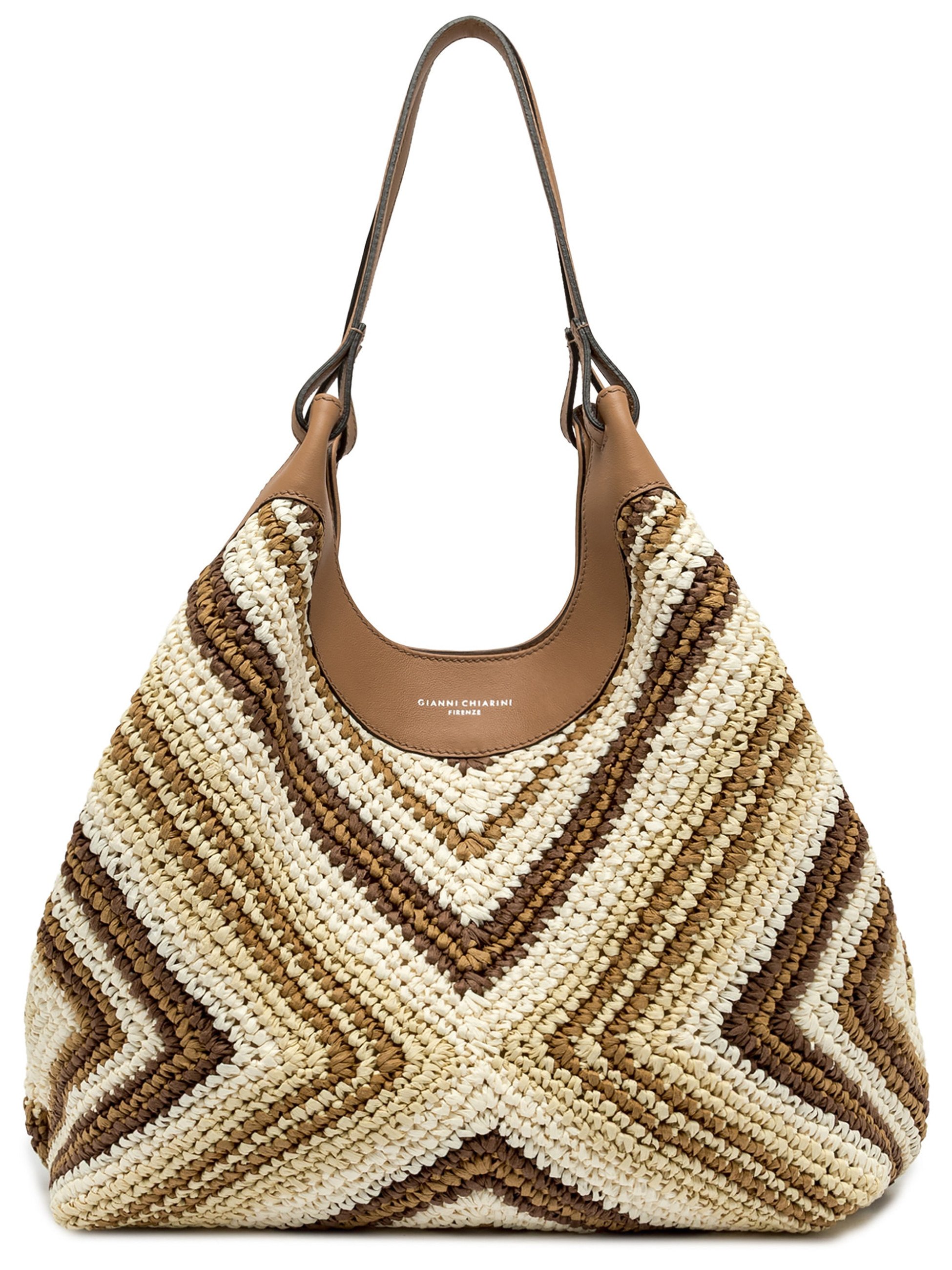 Gianni Chiarini Bag in Woven Straw and Leather | H-Brands
