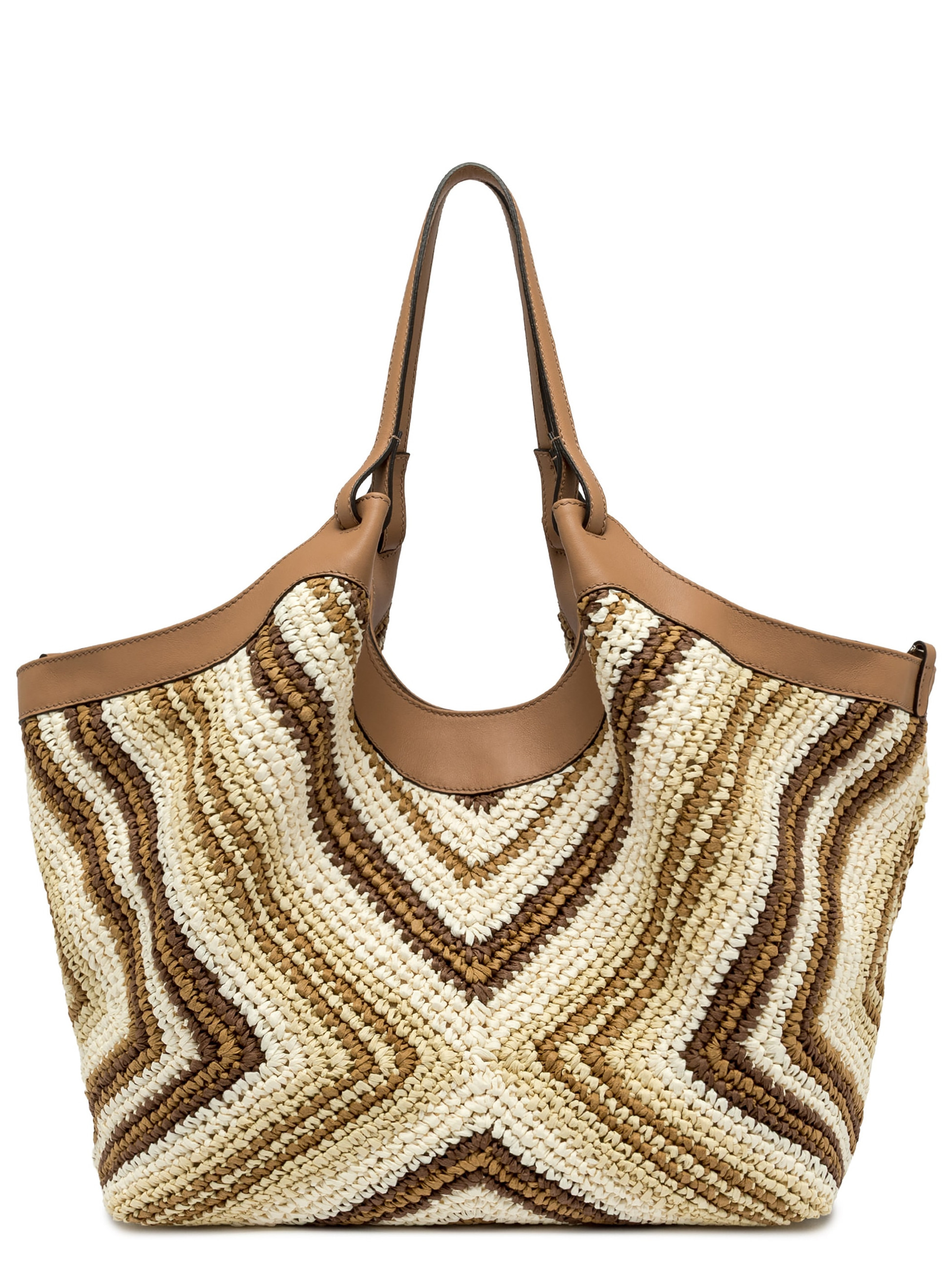 Gianni Chiarini Bag in Woven Straw and Leather | H-Brands