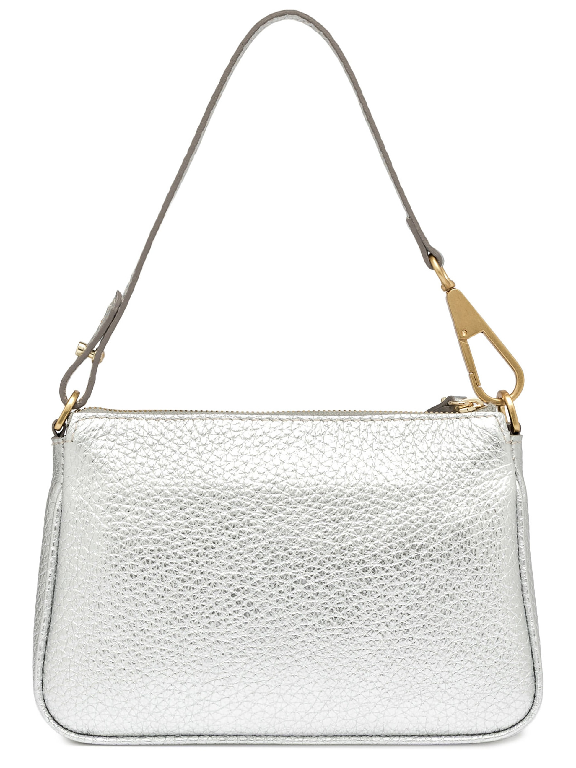 Gianni Chiarini Handbag in Silver-Colored Leather | H-Brands