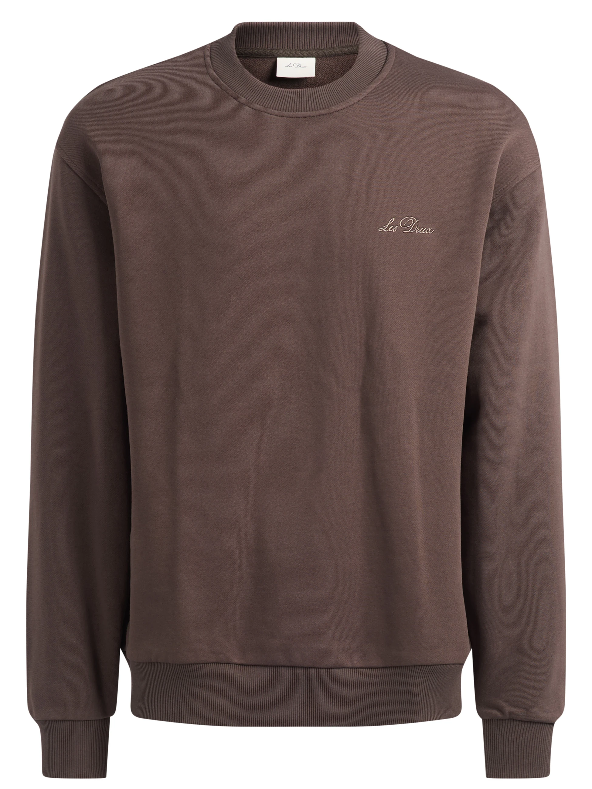 Les Deux sweatshirt in brown cotton jersey