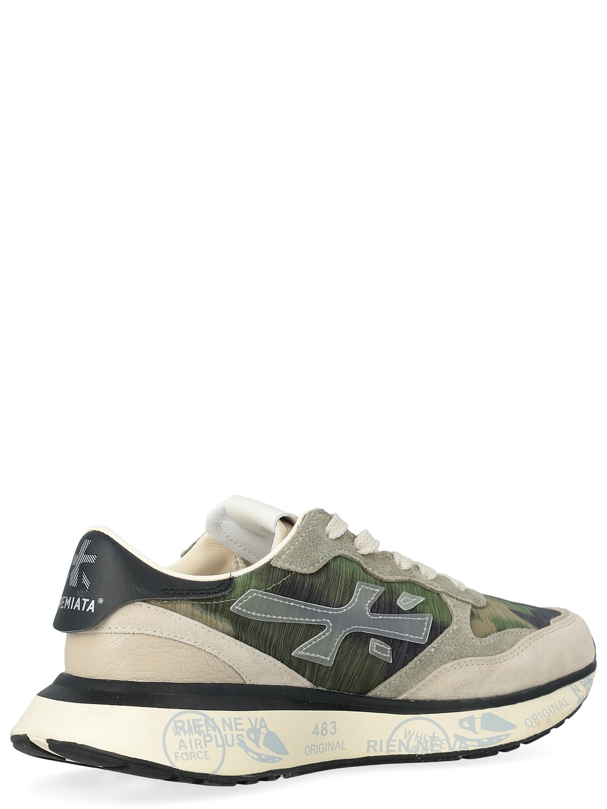 Premiata 8185 Green Fabric Sneakers | H-Brands