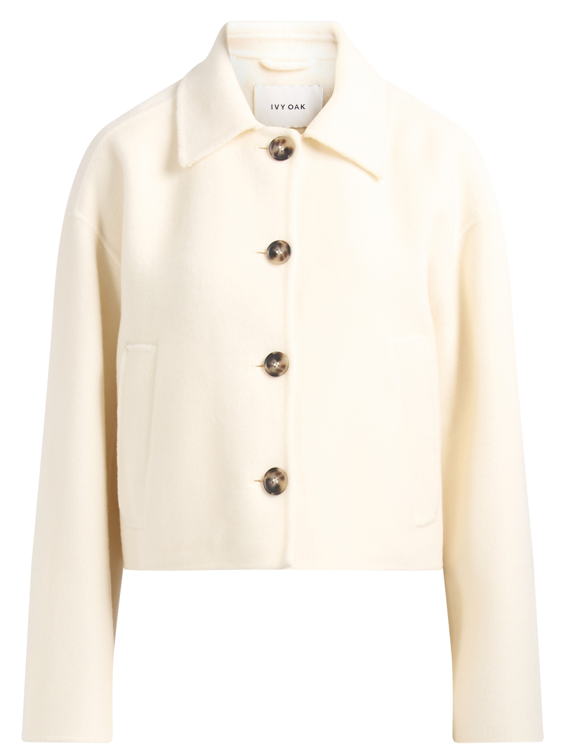 Ivy Oak Jacket in White Wool | H-Brands