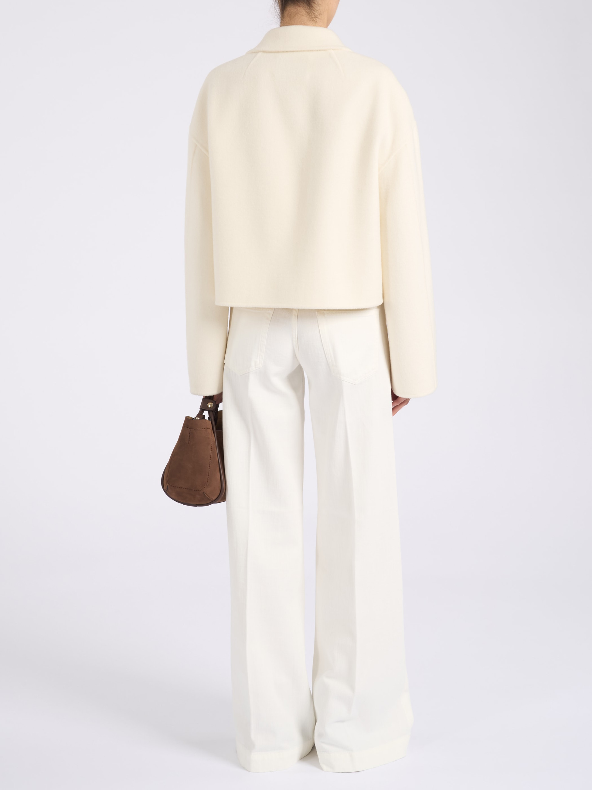 Ivy Oak Jacket in White Wool | H-Brands