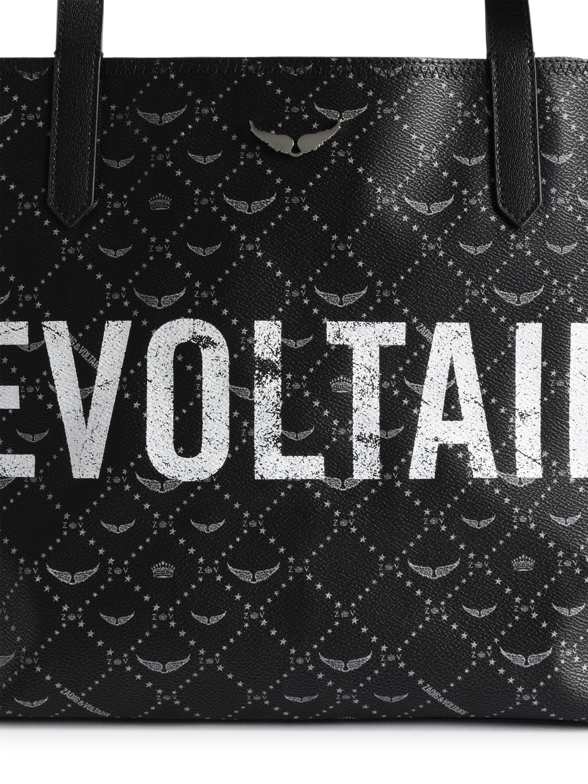 Zadig&Voltaire Z Shopper XL Revoltaire Bag in Black Canvas | H-Brands