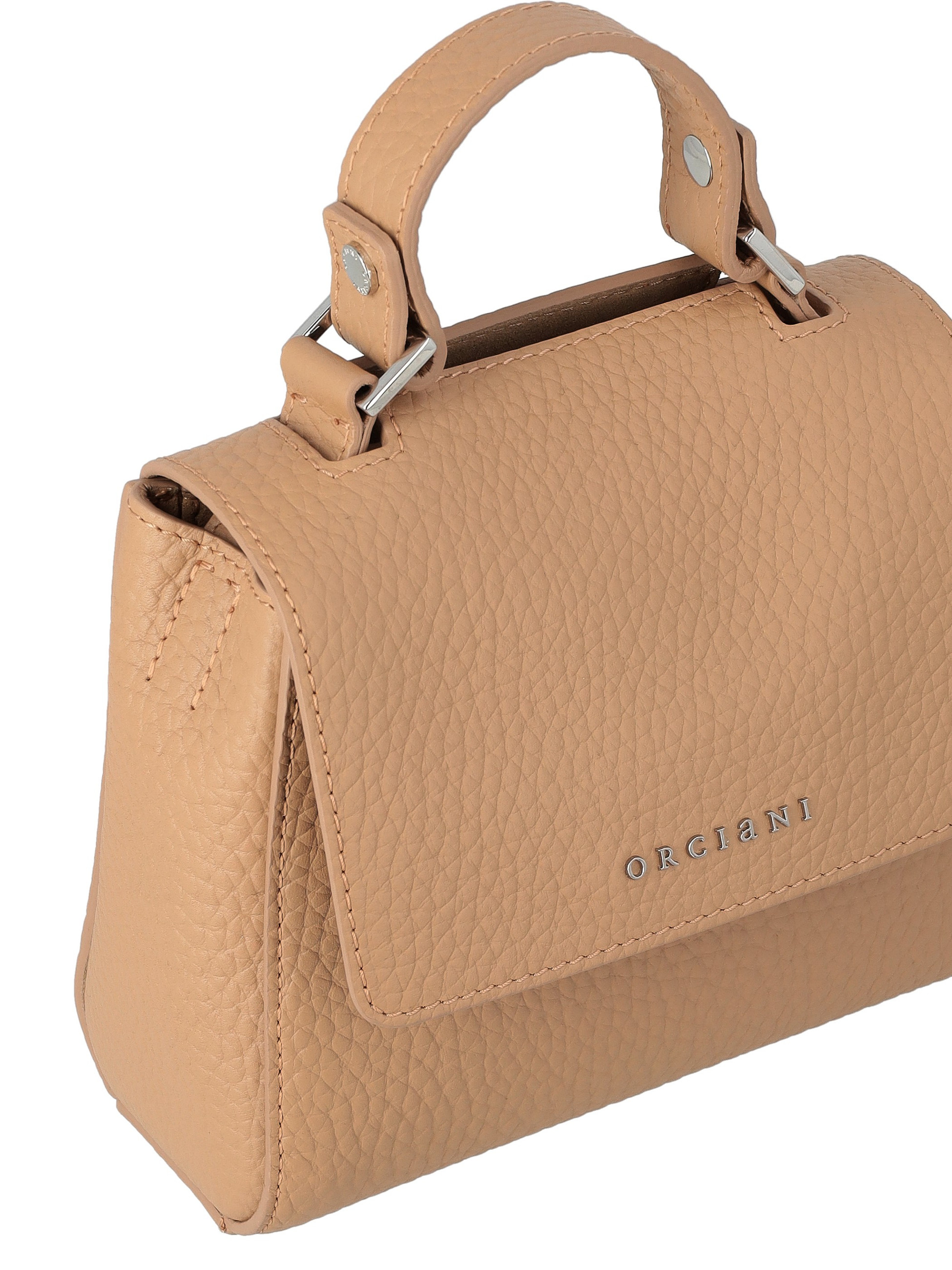 Orciani Soft Mini Bag in biscuit-colored leather | H-Brands