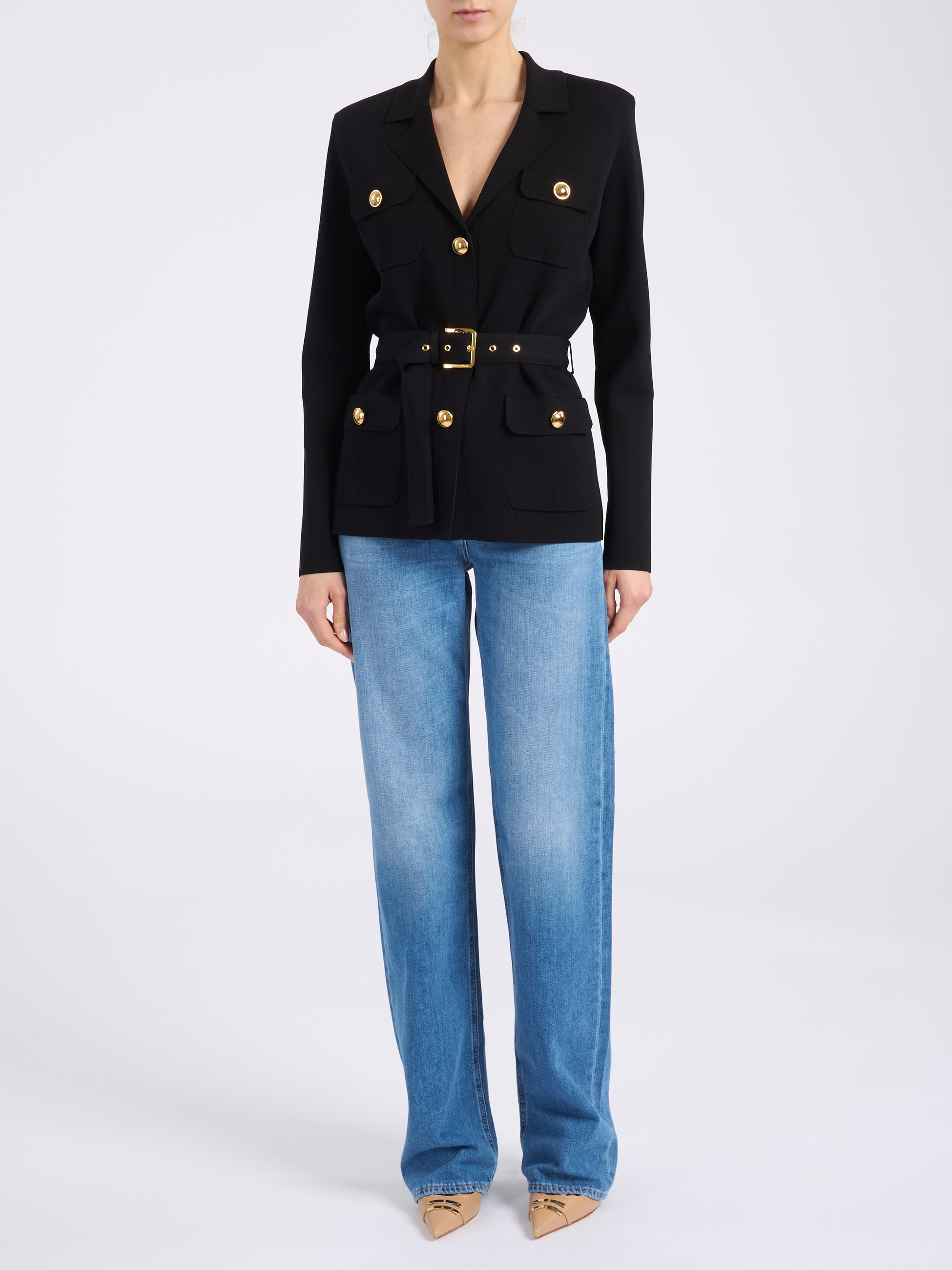 Elisabetta Franchi black Elisabetta Franchi jacket | H-Brands