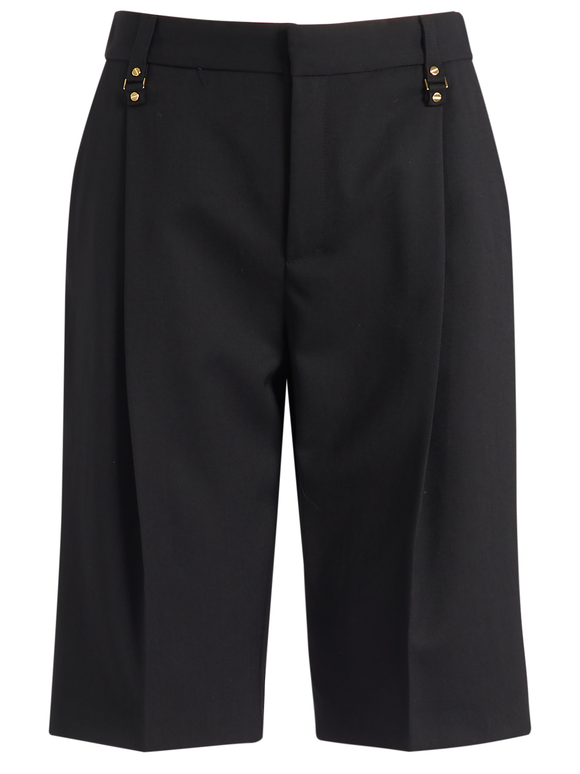 Elisabetta Franchi black Elisabetta Franchi wool Bermuda shorts