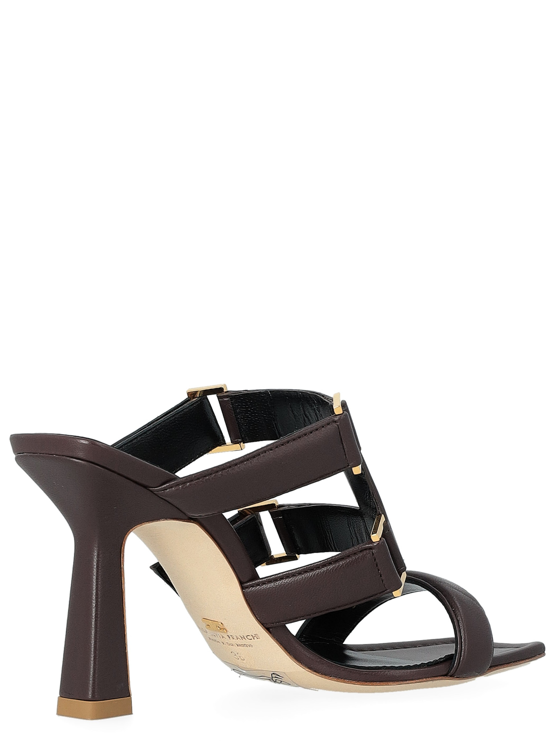 Elisabetta Franchi Sandal Elisabetta Franchi Cocoa Nappa Leather