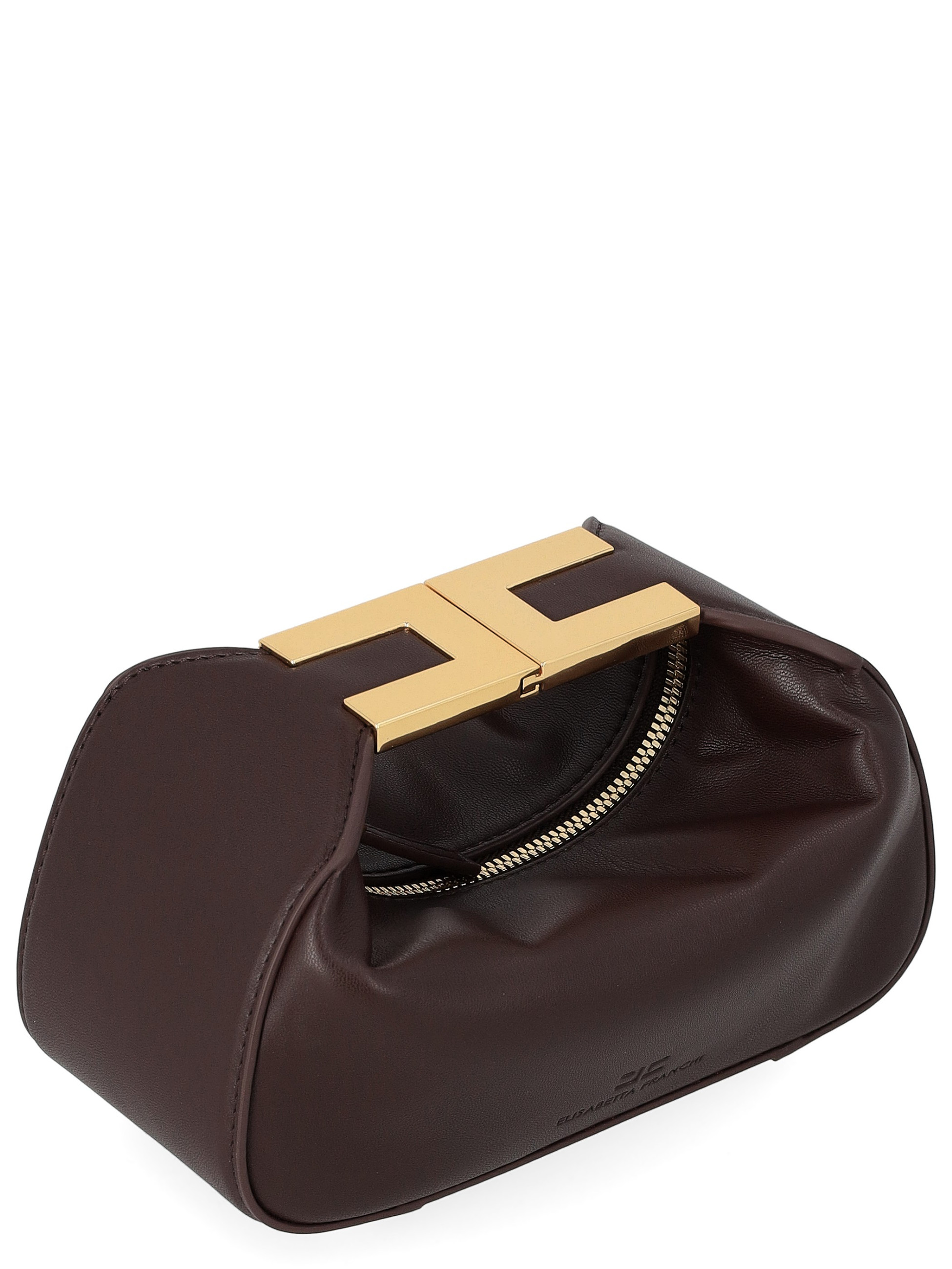 Elisabetta Franchi Bag in Cocoa-Colored Vegan Leather | H-Brands