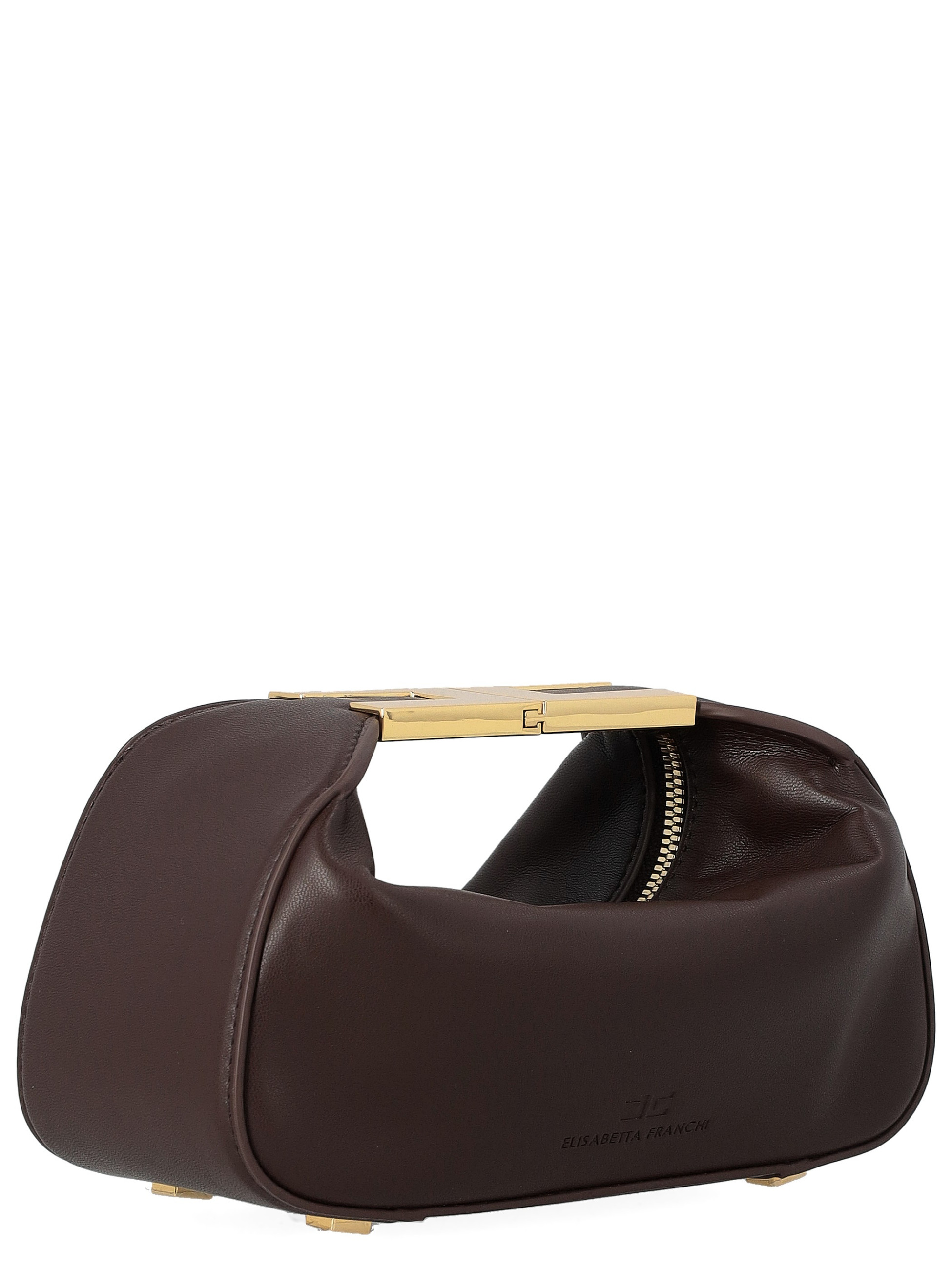Elisabetta Franchi Bag in Cocoa-Colored Vegan Leather | H-Brands