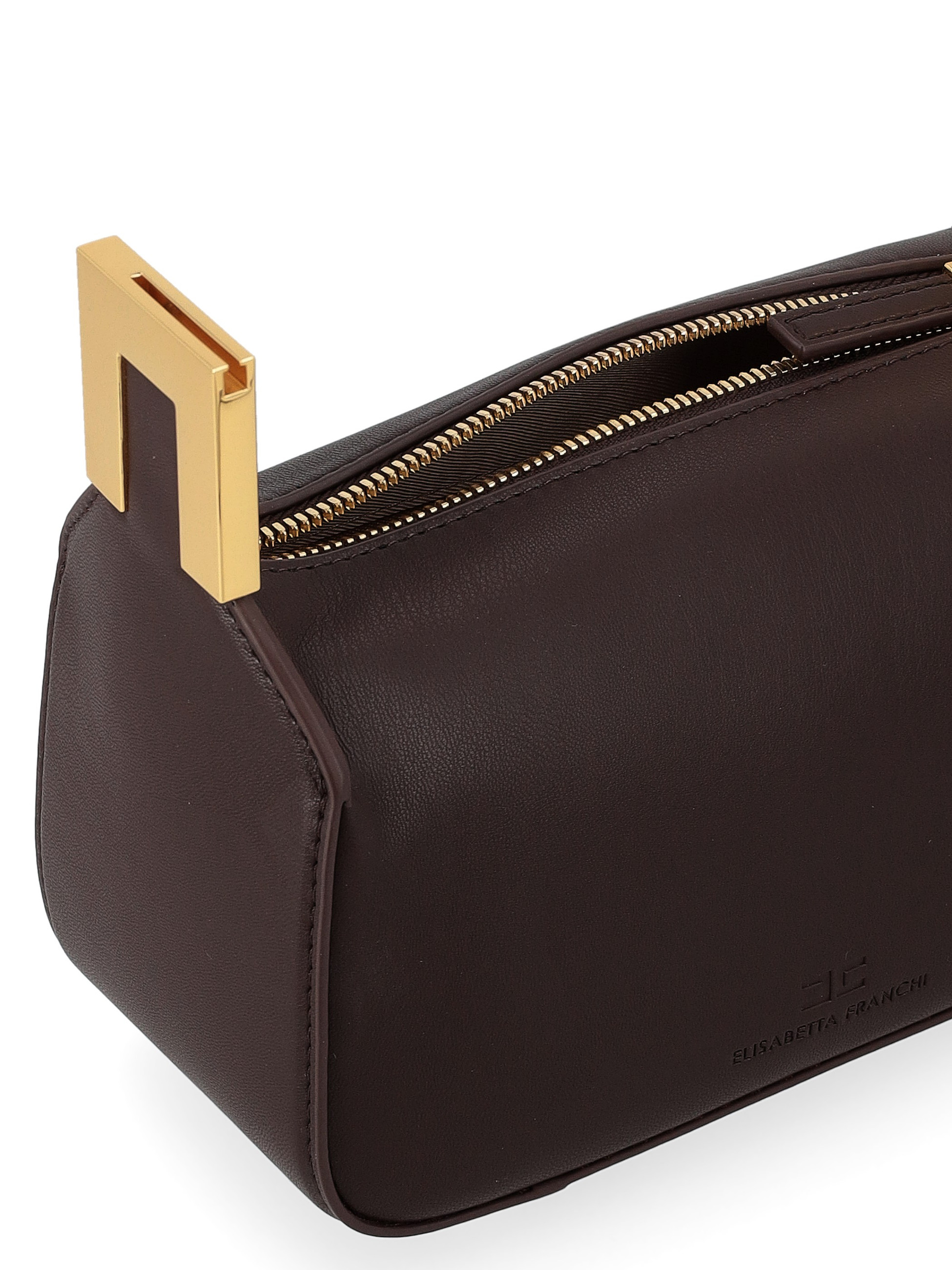 Elisabetta Franchi Bag in Cocoa-Colored Vegan Leather | H-Brands
