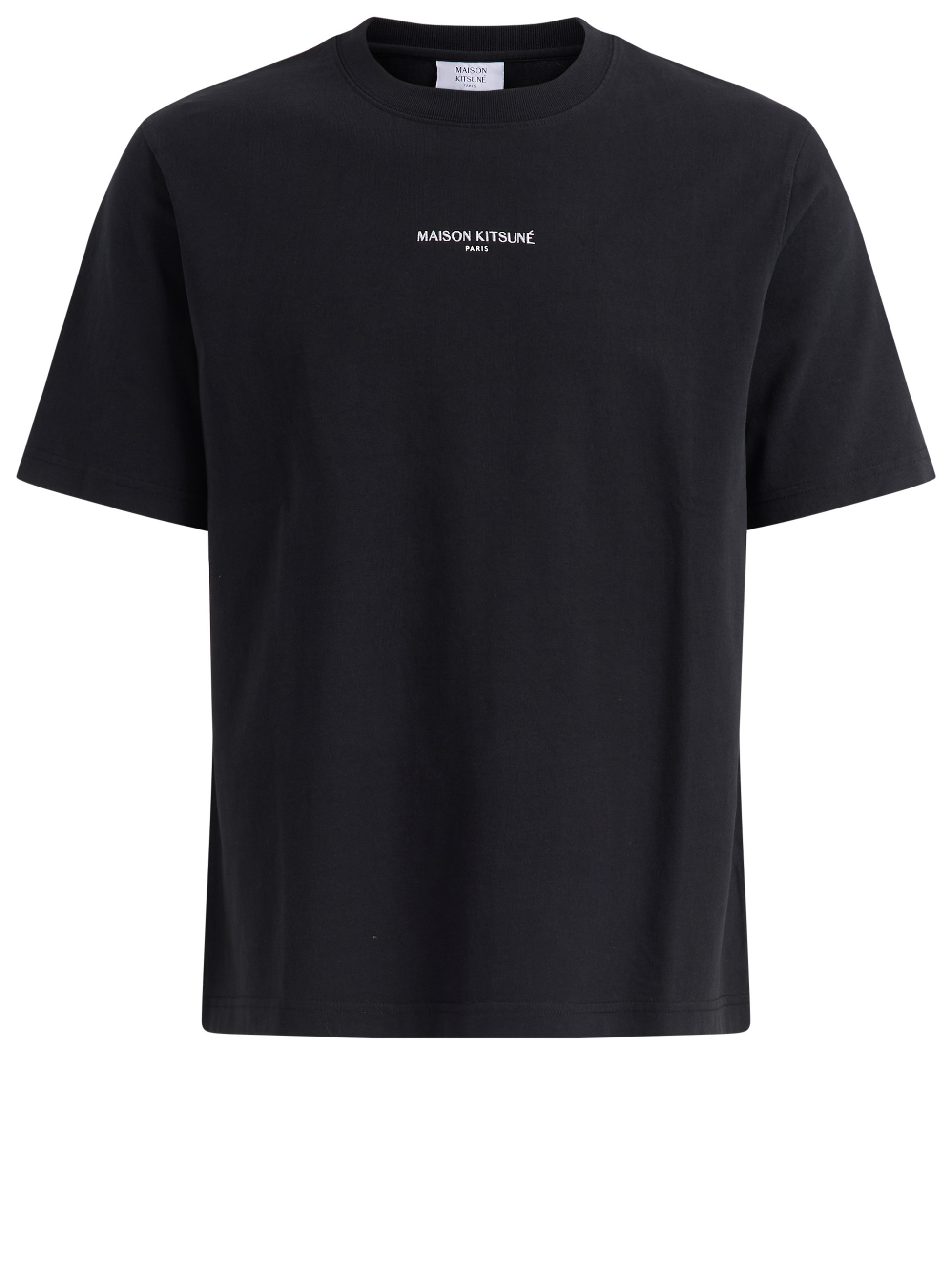 Maison Kitsuné Black Cotton T-Shirt | H-Brands