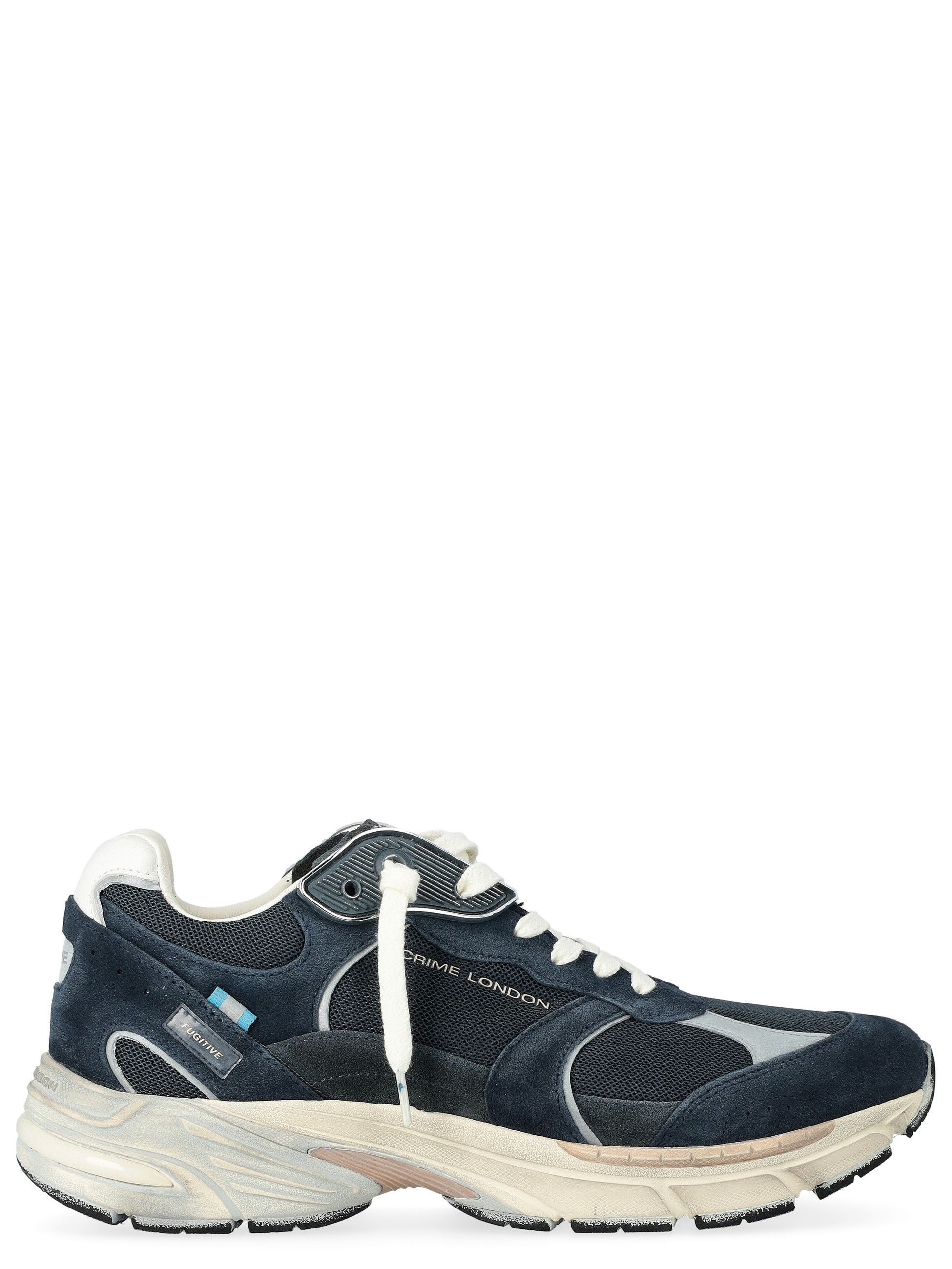 美品　CRIME INVOLMENT 9.4 Crime London 9094 Sneakers in Blue Leather and Fabric | H-Brands